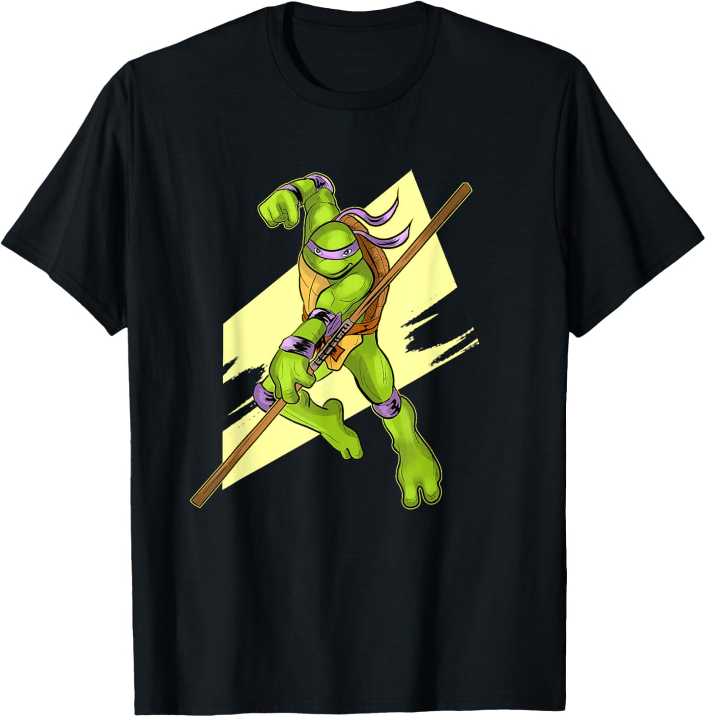 Donatello in Fighting Stance T-Shirt - T-Shirt | Black