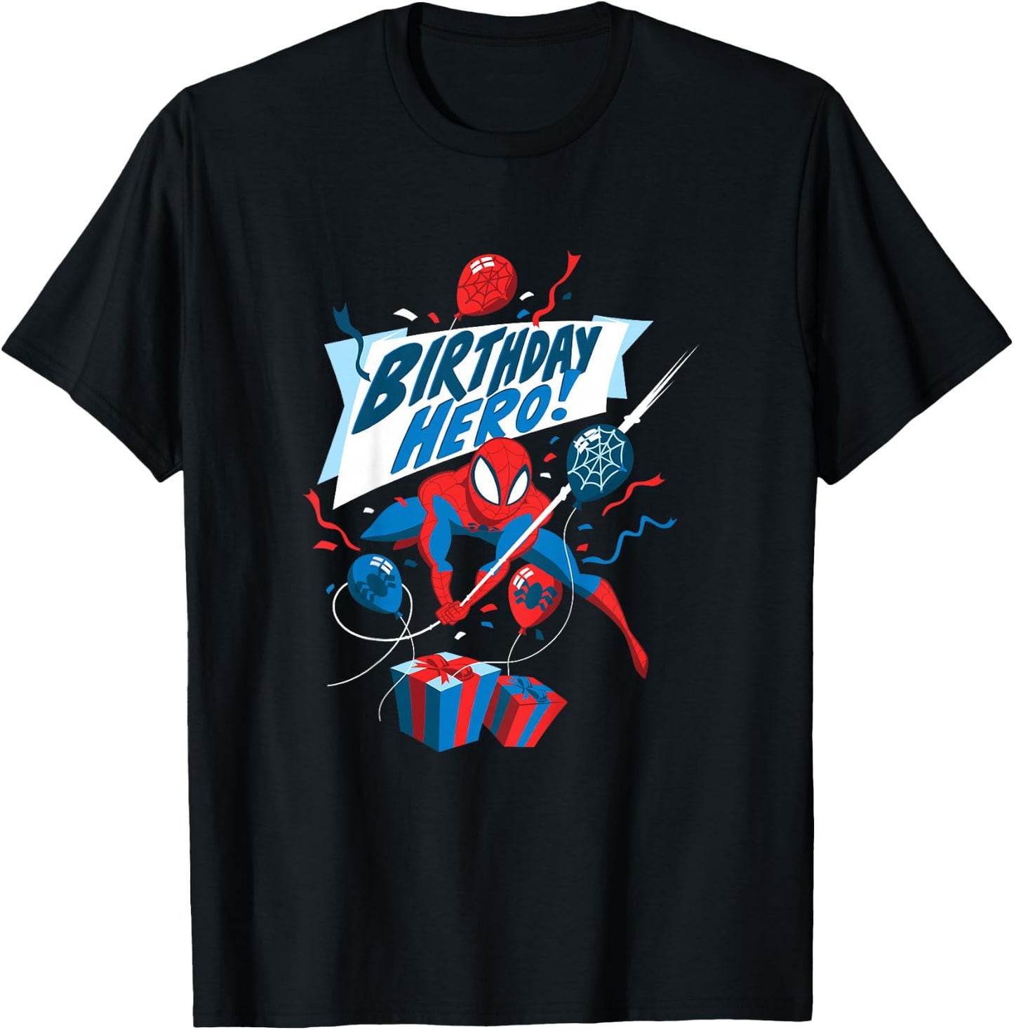 Kids Marvel Spider-Man Birthday Hero T-Shirt - T-Shirt | Black