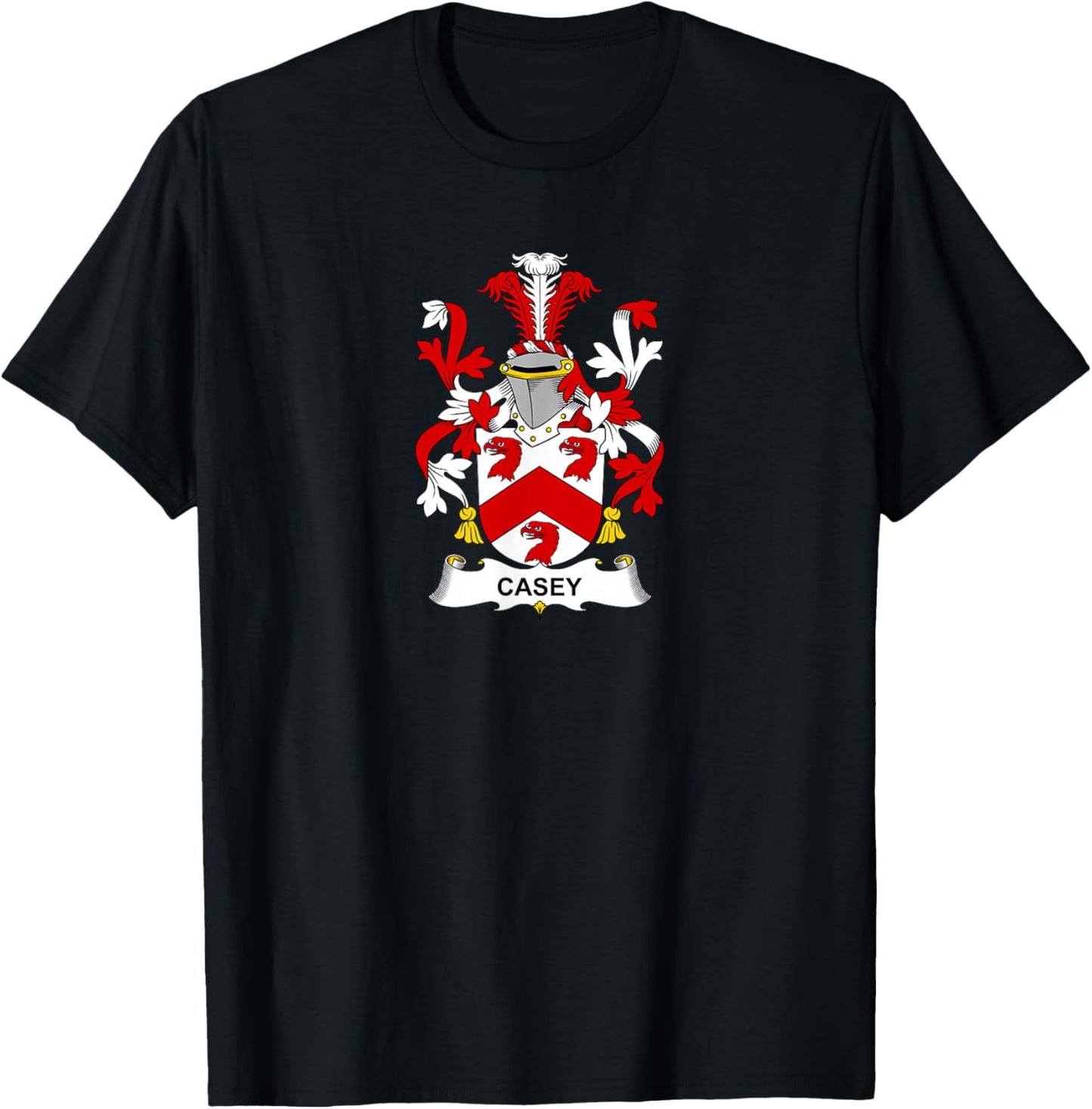 Casey Coat of Arms - Family Crest T-Shirt - T-Shirt | Black