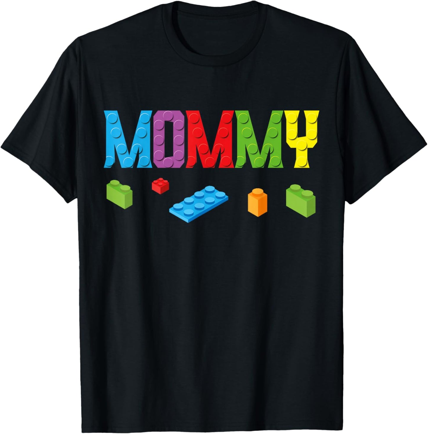 Mommy Master Builder Building Bricks Blocks Family Set Women Small T-Shirt - T-Shirt | Black
