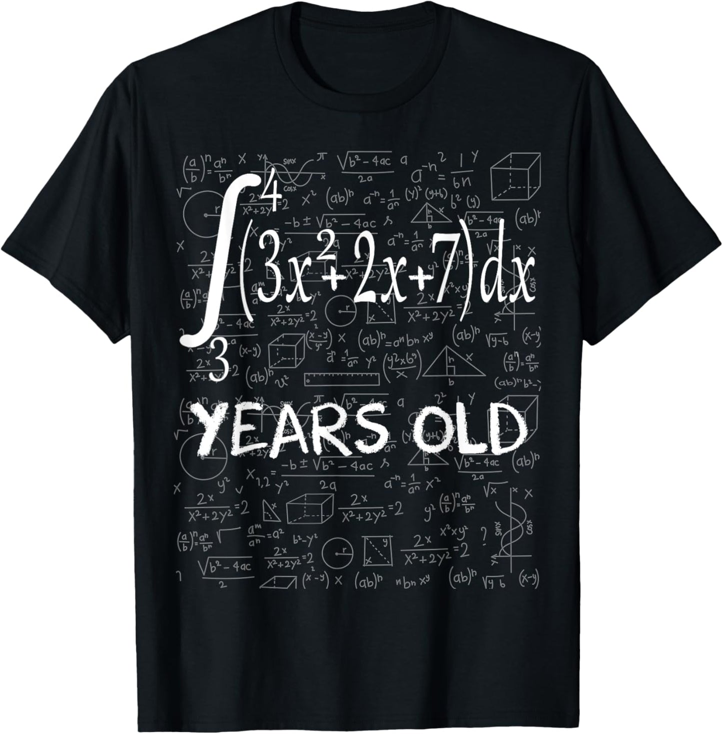 Funny math geek 51 years old 51st birthday integral calculus T-Shirt - T-Shirt | Black