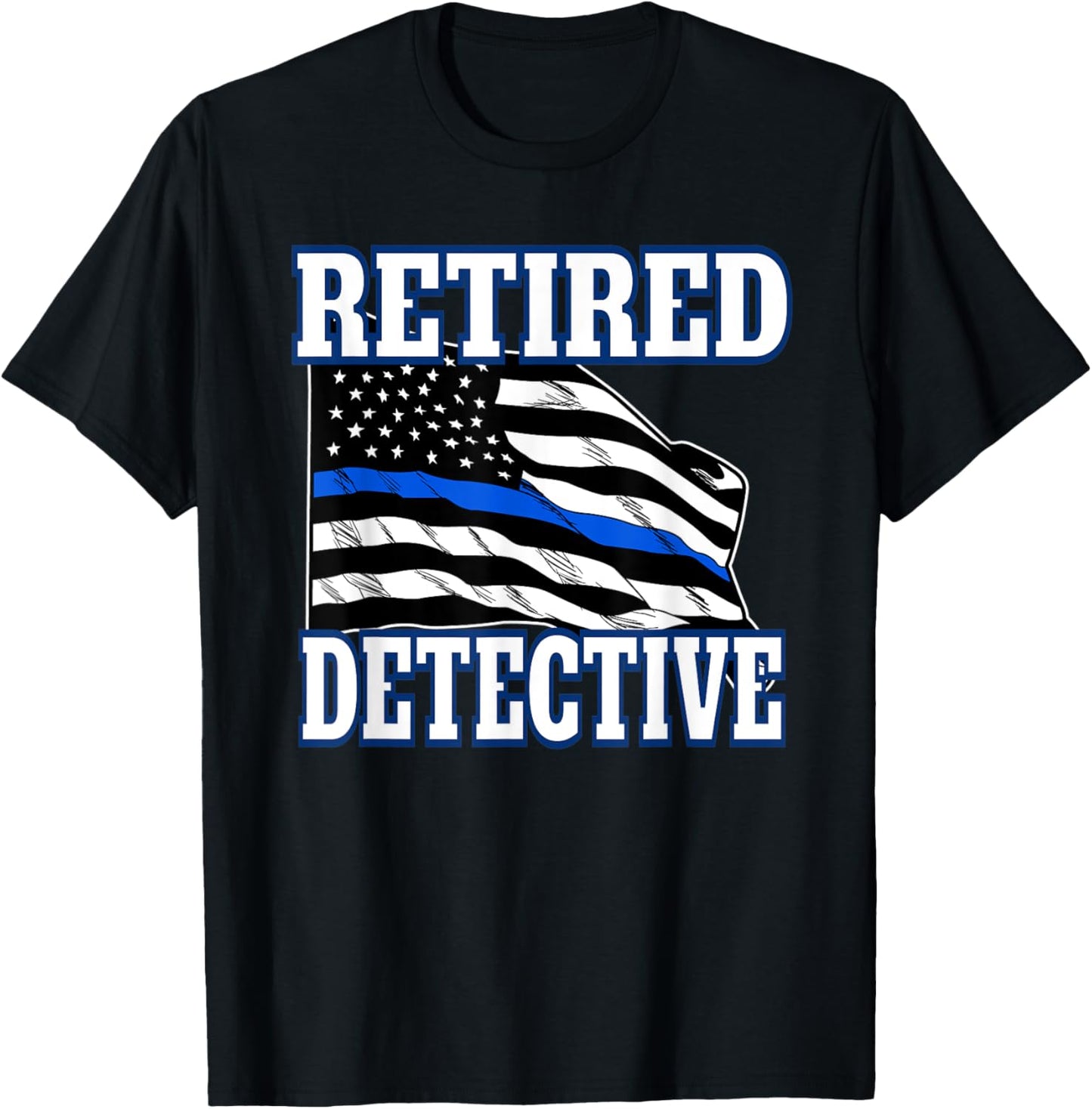 Retired Detective Police Officer Retirement T-Shirt - T-Shirt | Black