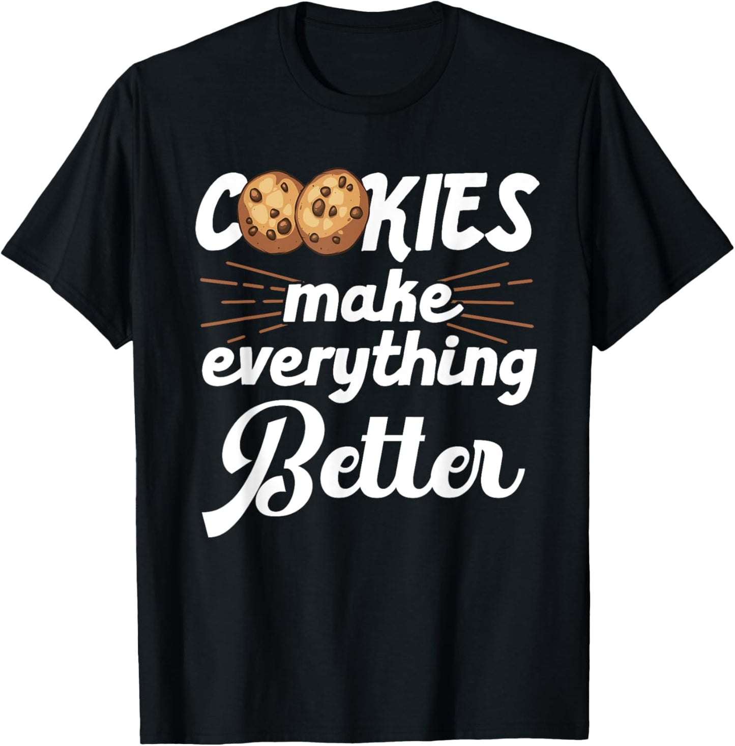 Funny Cookie Lover Art For Kids Men Women Pastry Chef Bakers T-Shirt - T-Shirt | Black