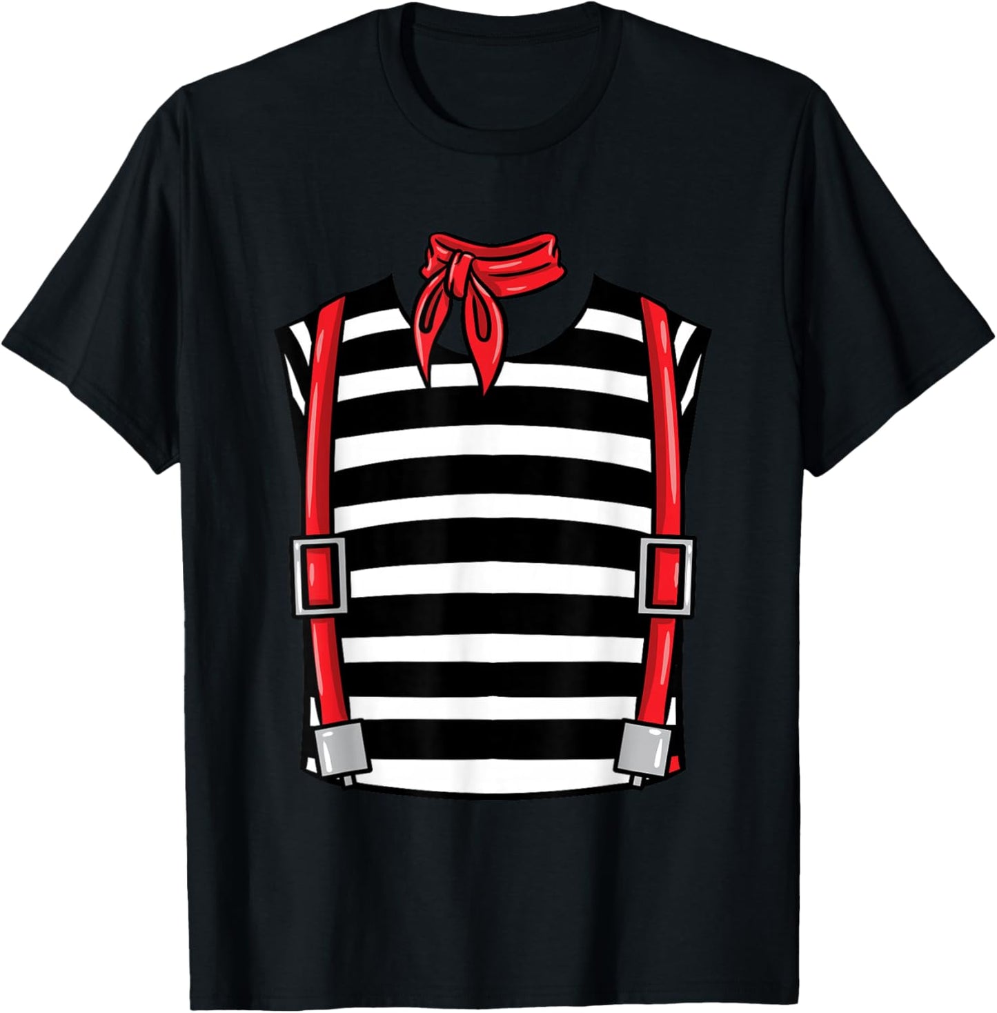 French Mime Costume Halloween T-Shirt - T-Shirt | Black