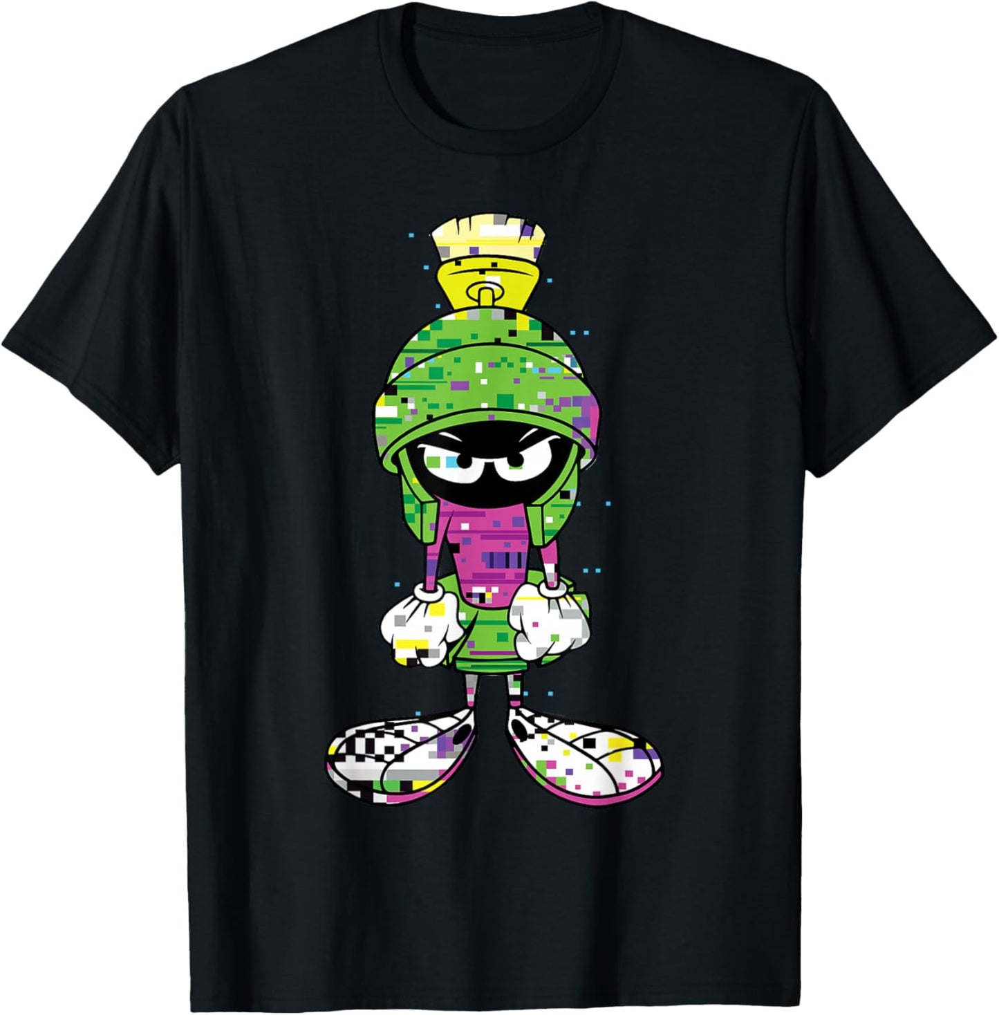 Marvin The Martian Glitch T-Shirt - T-Shirt | Black