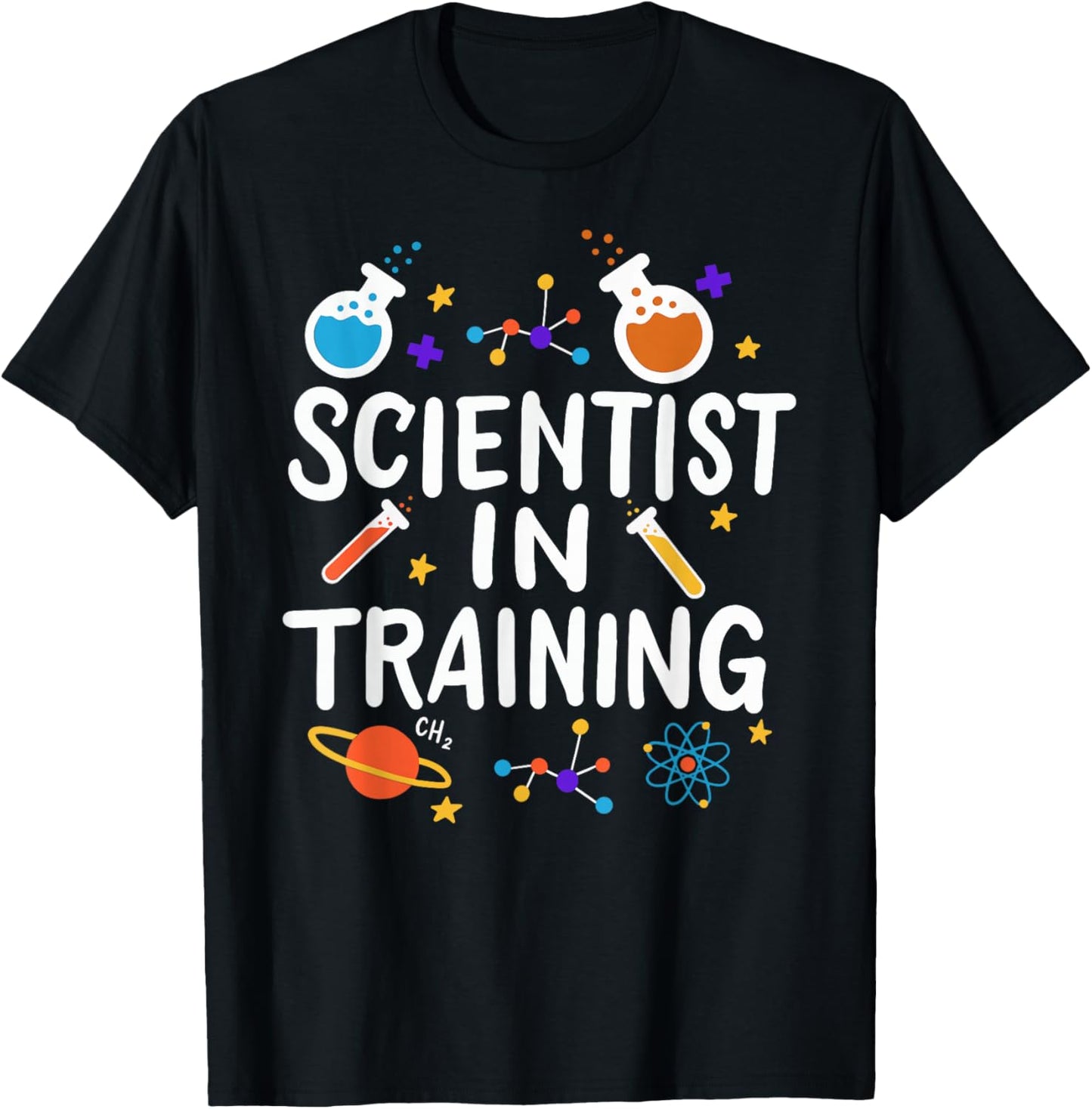 Science Kids School Studying Funny Scientist in Training T-Shirt - T-Shirt | Black
