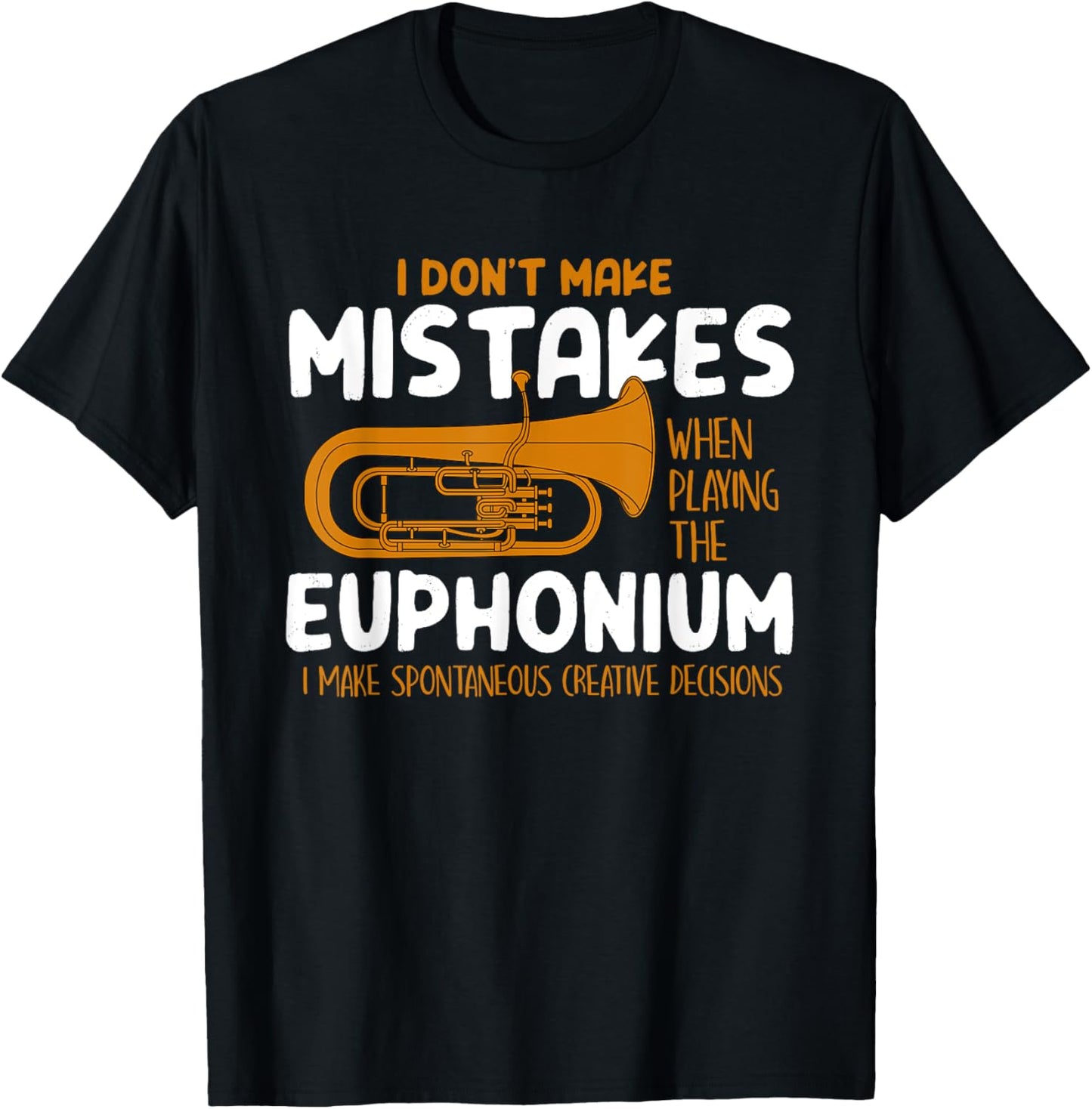 Euphonium Player Funny Euphonist Music Gift Men Women Kids T-Shirt - T-Shirt | Black