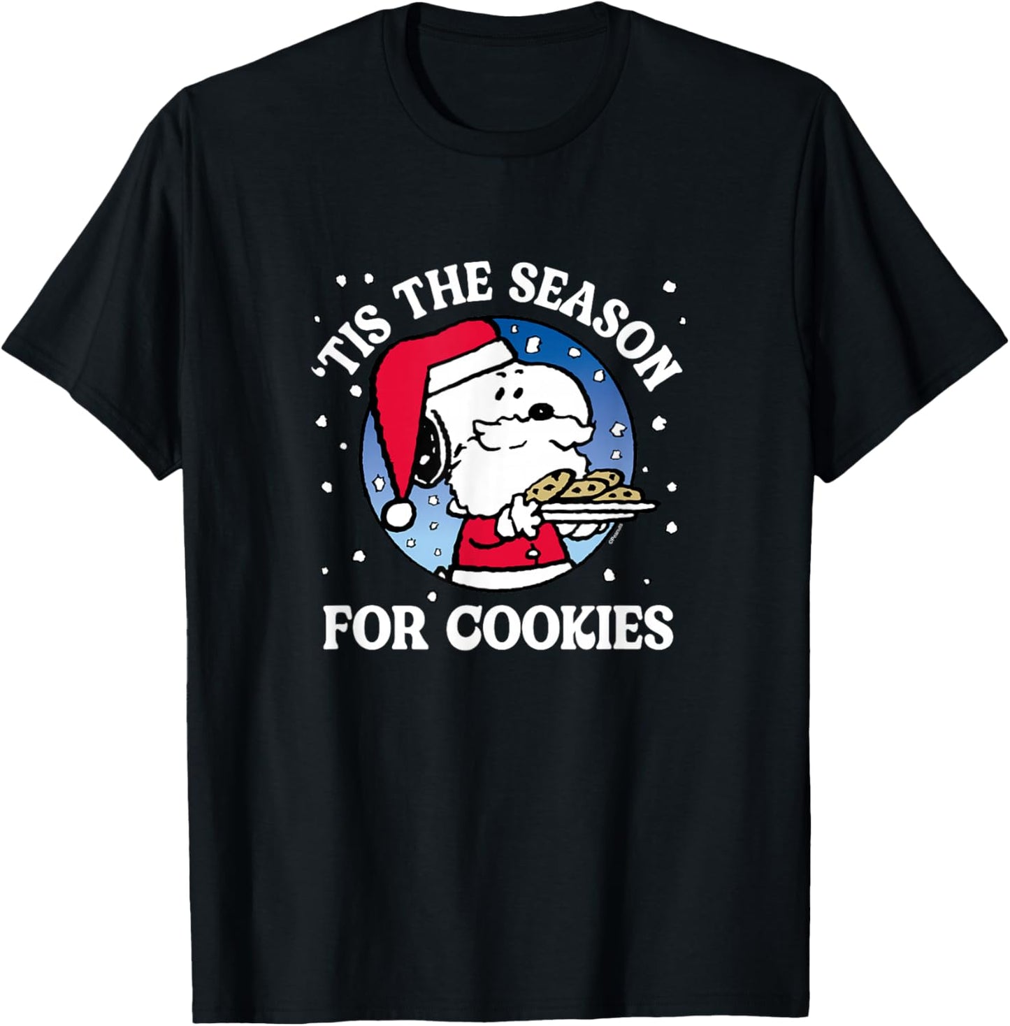 Peanuts - Tis The Season For Cookies T-Shirt - T-Shirt | Black