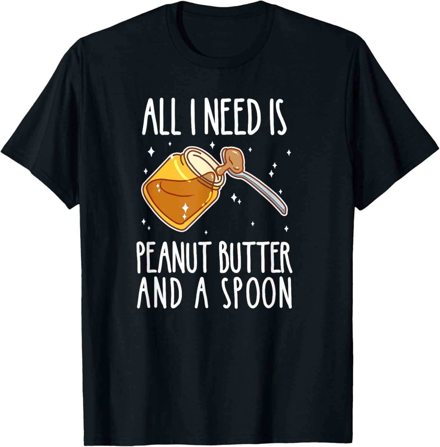 Funny Top Peanut Butter Crunchy PBJ Loves Halloween T-Shirt - T-Shirt | Black