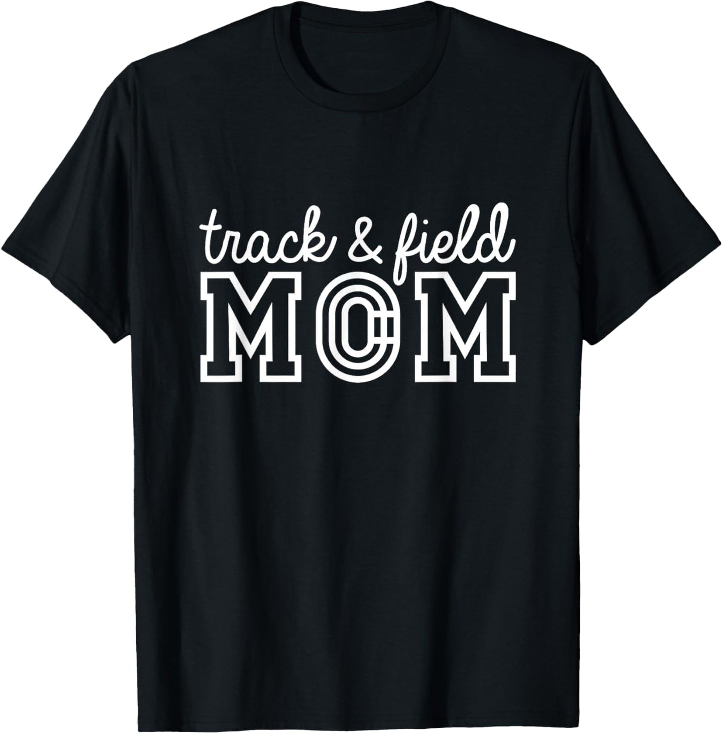 Track Mom Track And Field Mom Runner Running Mama Mother T-Shirt - T-Shirt | Black