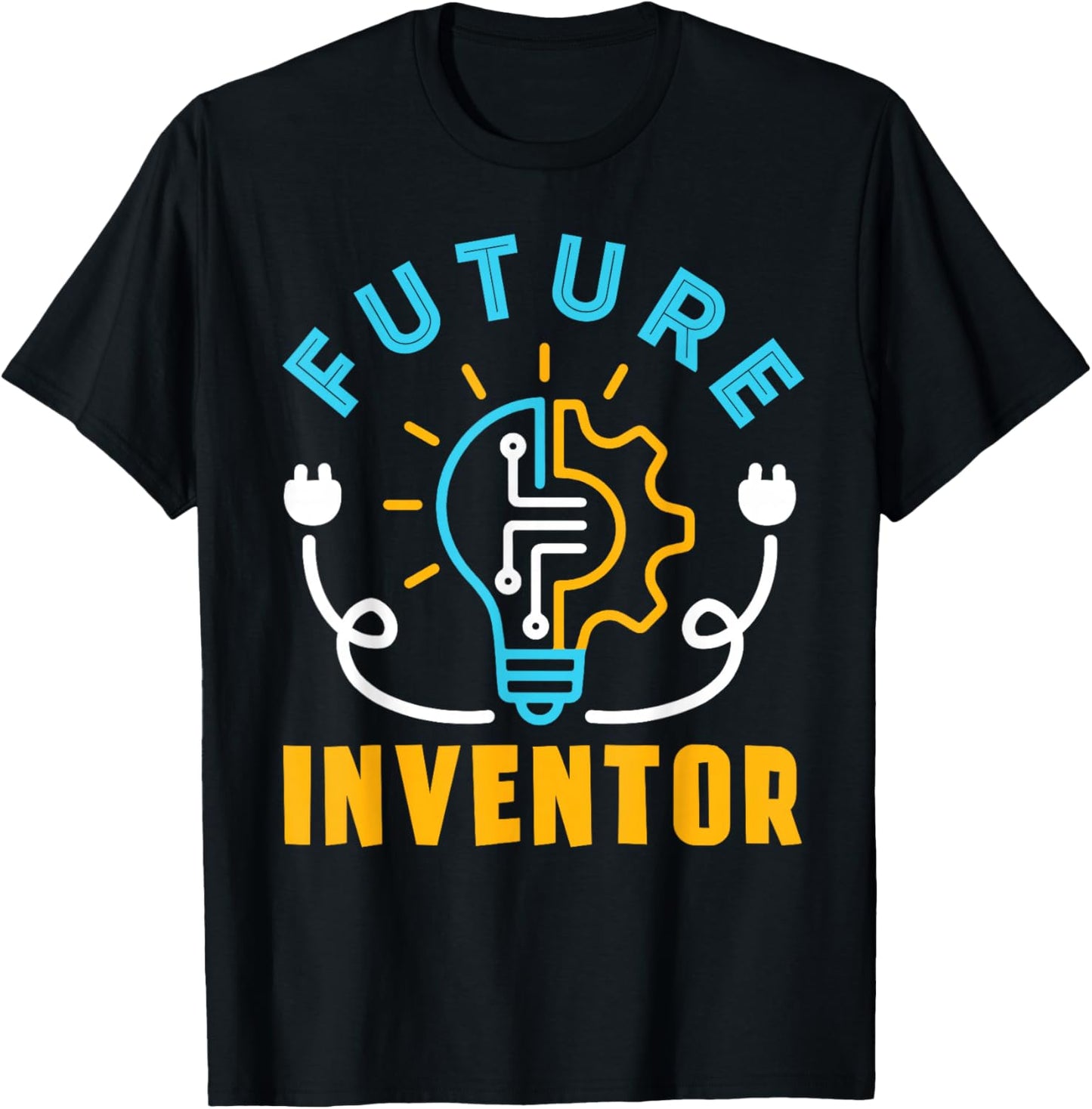 Future Inventor Creator Lightbulb Innovator Kids Inventor T-Shirt - T-Shirt | Black