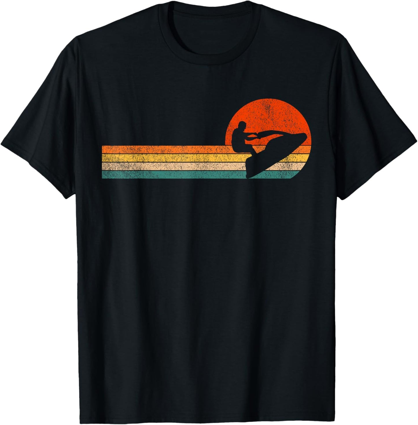 Retro Jet Ski Jetski Jet skier Vintage T-Shirt - T-Shirt | Black