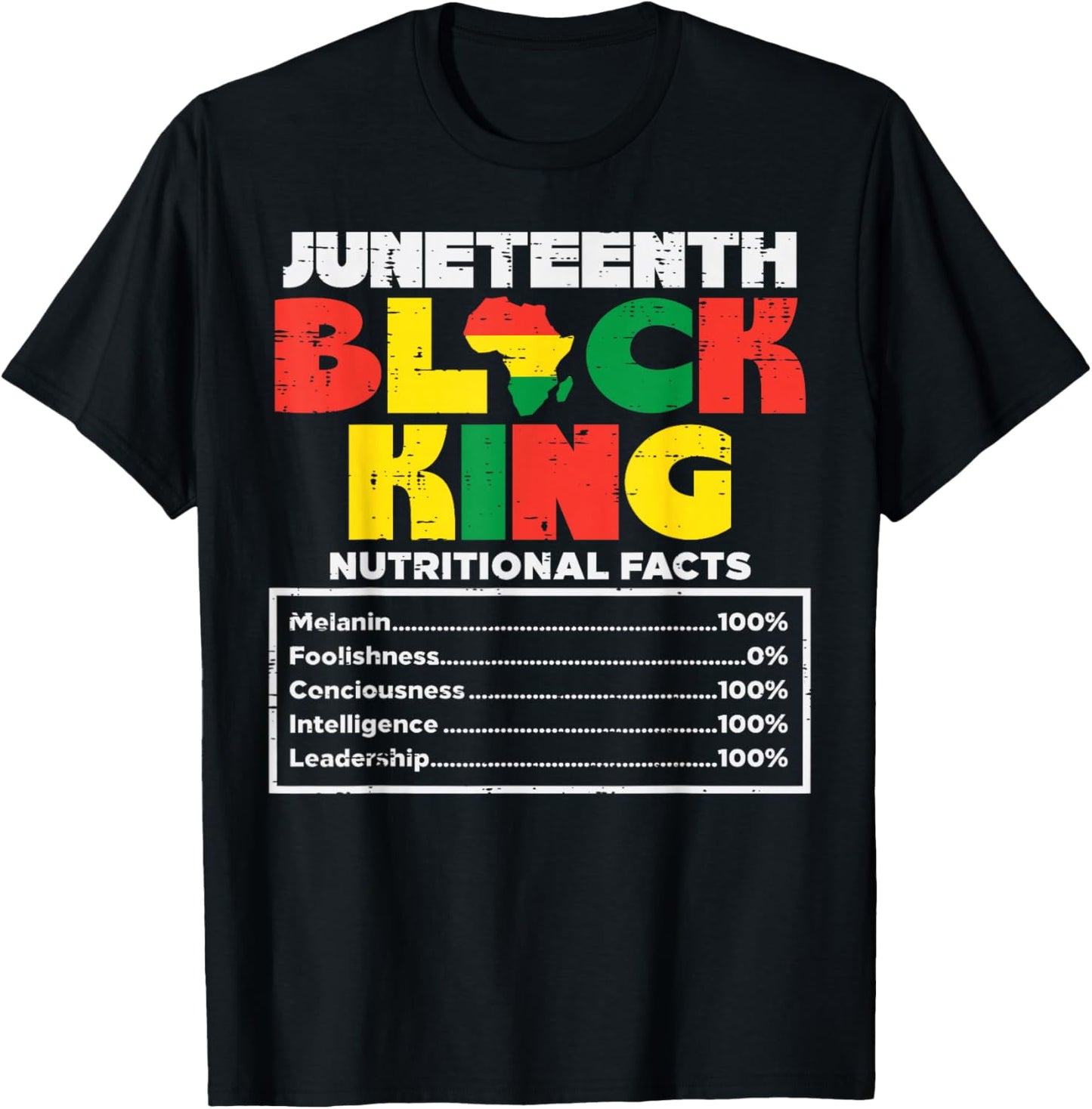 Juneteenth Black King Melanin June 19th 1865 African Dad Men T-Shirt - T-Shirt | Black