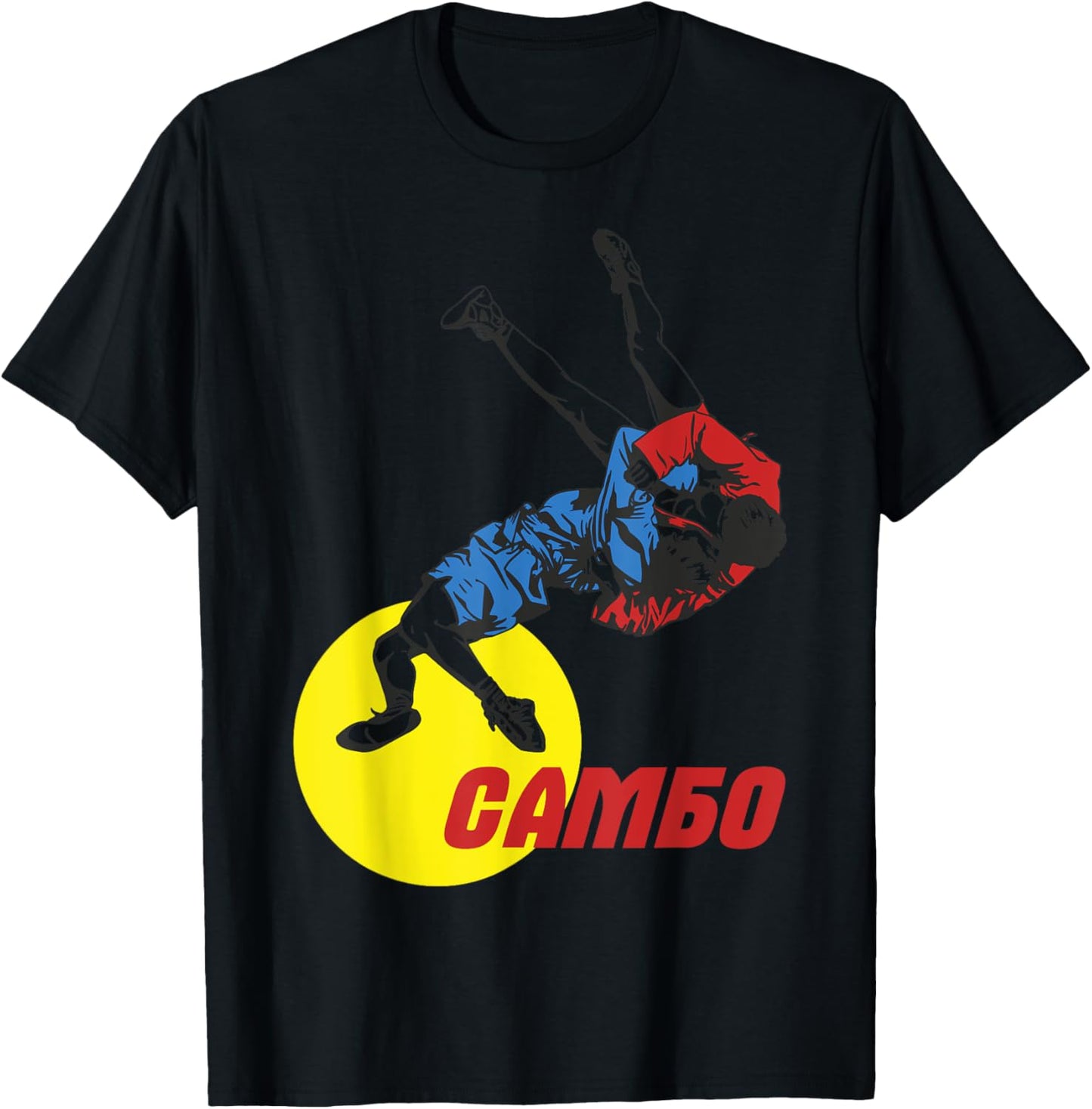 Sambo Rings Martial Arts Russia Soviet Union Martial Arts T-Shirt - T-Shirt | Black