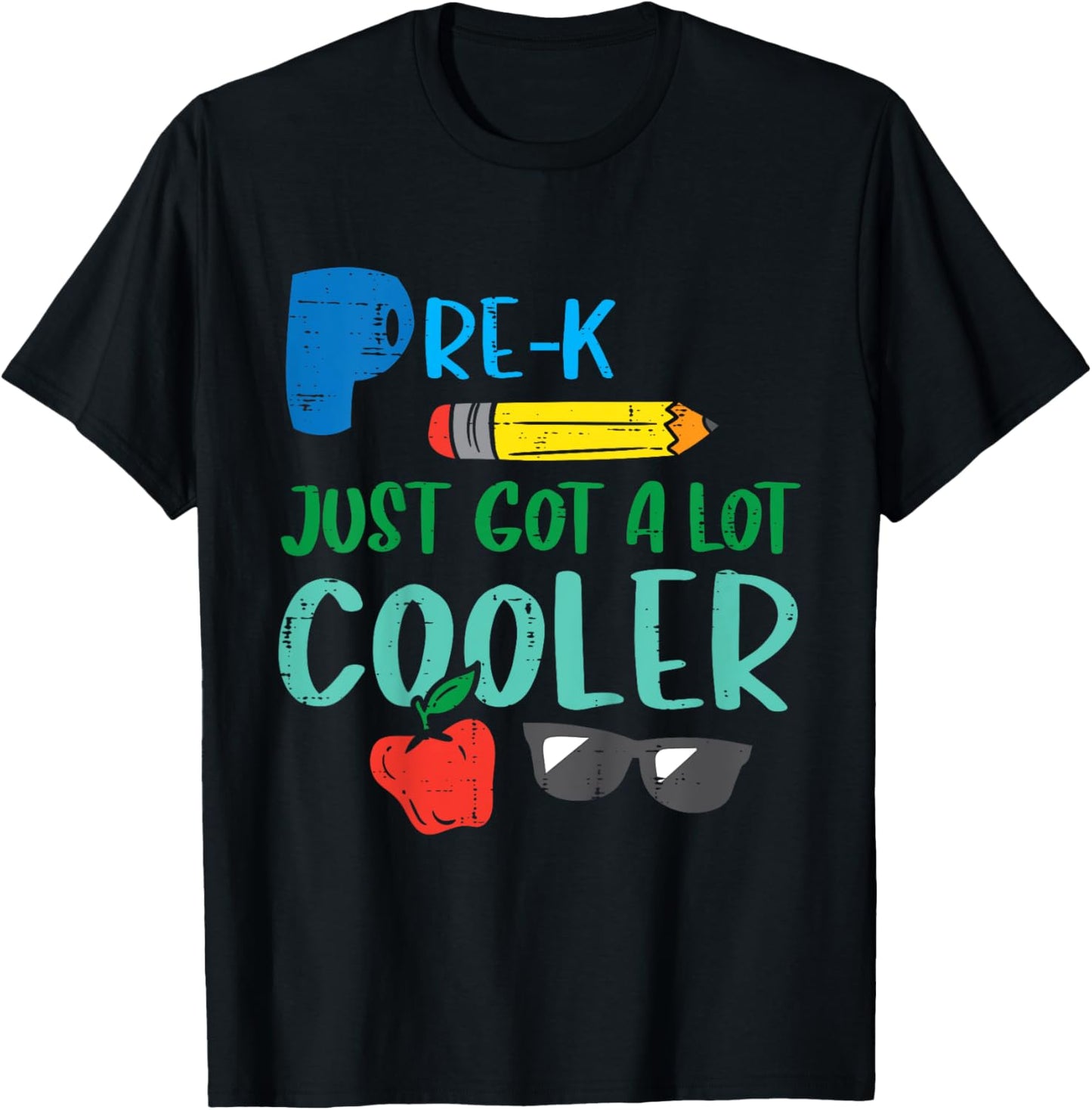 Kids Pre K Just Got Cooler First Day Of Prek Pre Kindergarten Boy T-Shirt - T-Shirt | Black