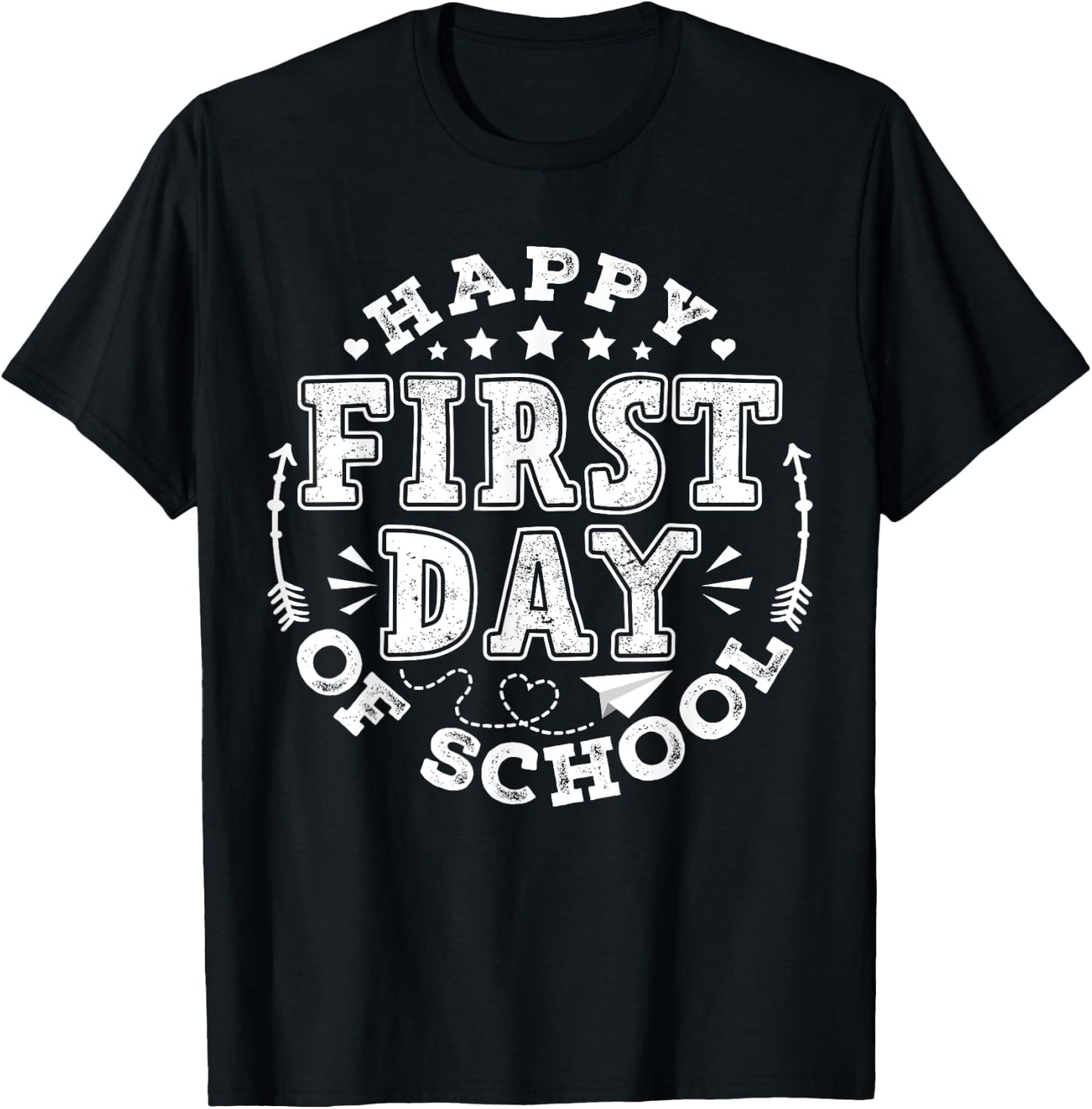 First Day Of School Back To School Teacher T-Shirt - T-Shirt | Black