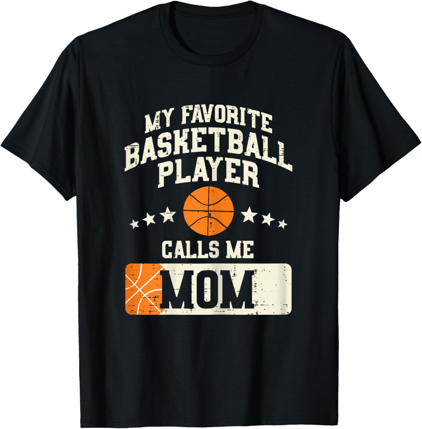 My Favorite Basketball Player Calls Me Mom Mothers Day Women T-Shirt - T-Shirt | Black