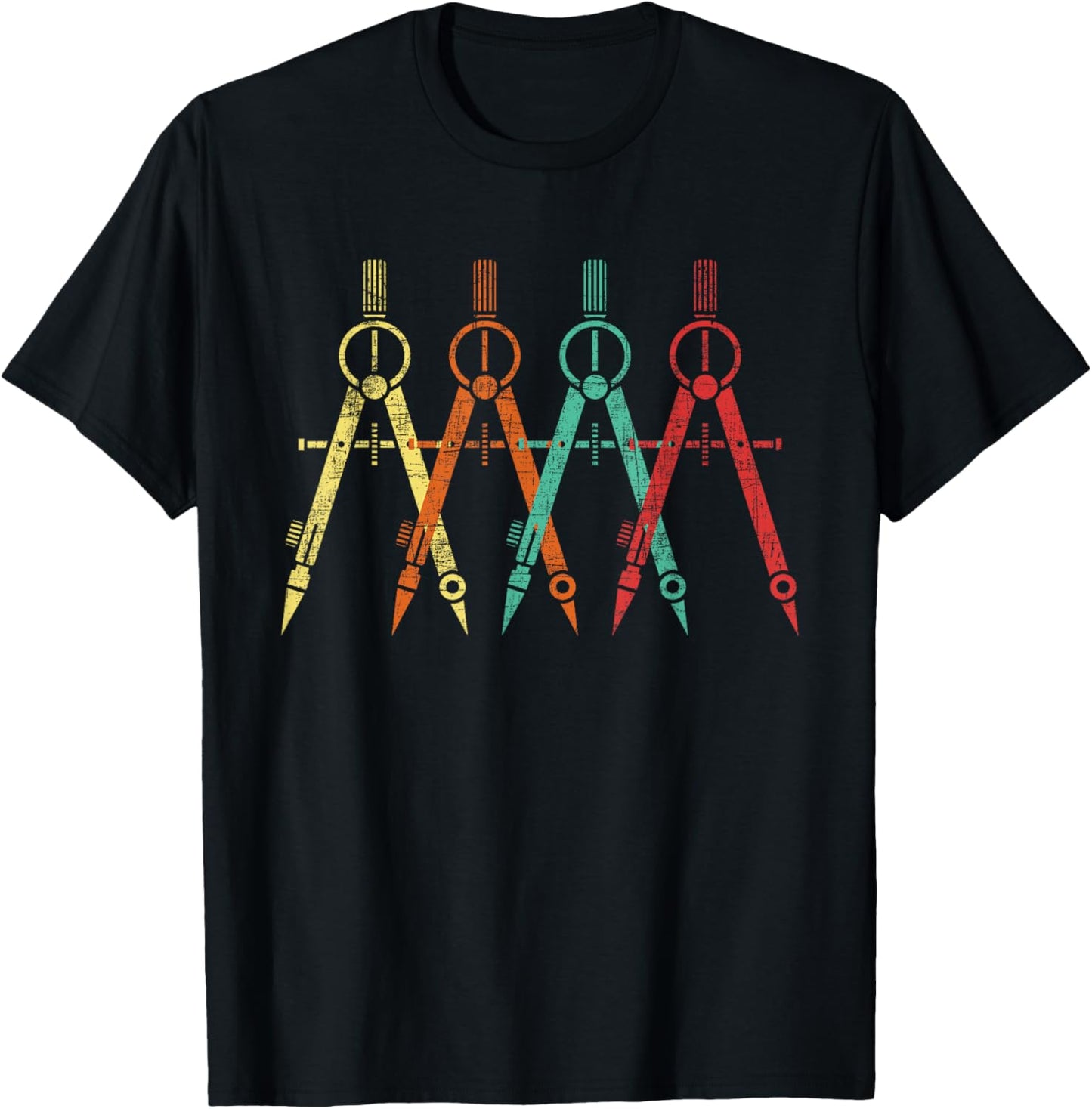 Funny Architect Shirts Architect Protractor - Architecture Art Architectural Design T-Shirt - T-Shirt | Black