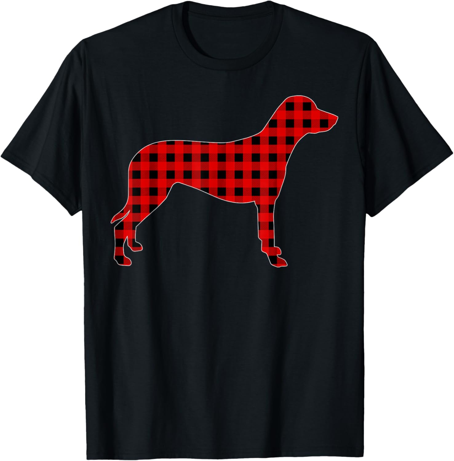 Matching Buffalo Plaid Dalmatian Dog Christmas Pajama Women Kids T-Shirt - T-Shirt | Black