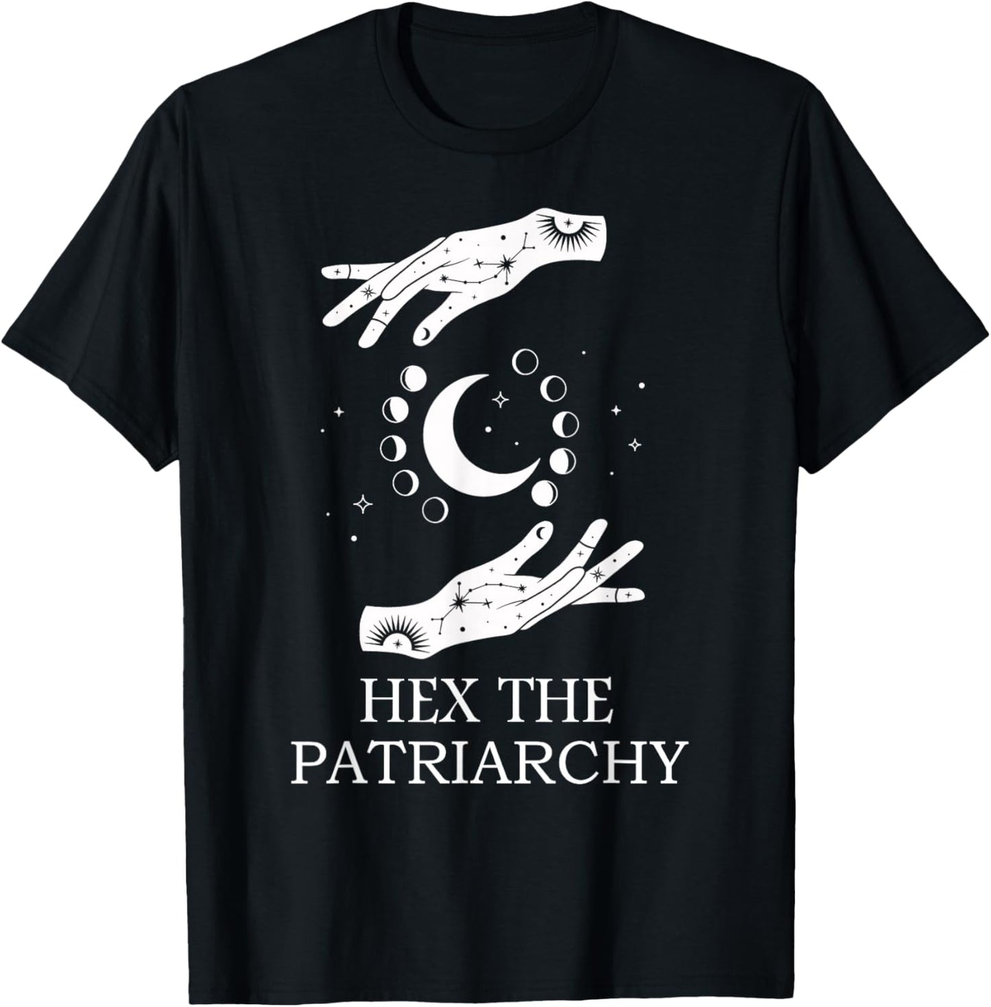 Hex The Patriarchy Feminism Witch Wicca Feminist Witchy T-Shirt - T-Shirt | Black