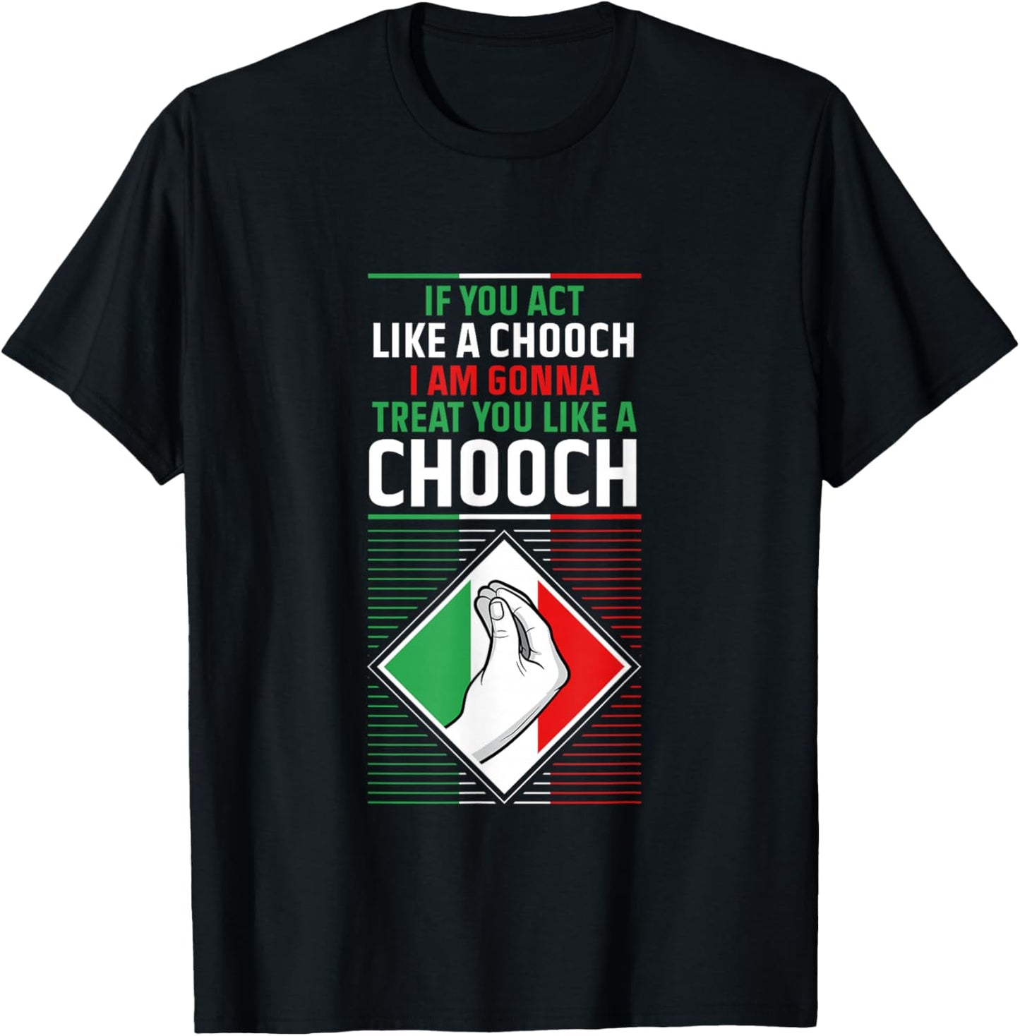 Funny Humor Italian Quote Slang Fun Italy Sayings Jokes Puns T-Shirt - T-Shirt | Black