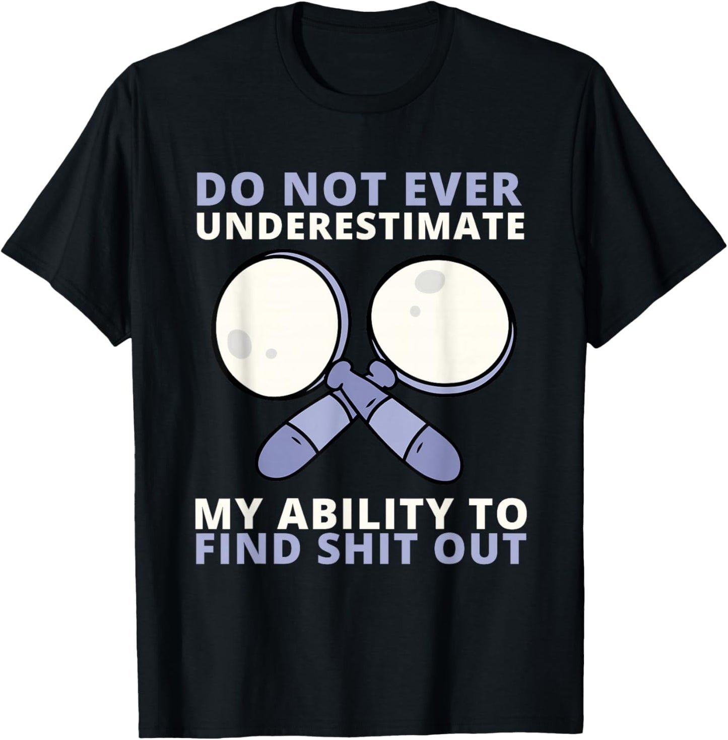 Sleuth Detective Spy And Private Investigator Agent T-Shirt - T-Shirt | Black