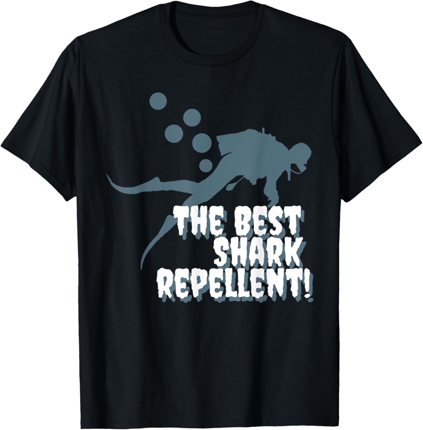 Diver Fart Bubbles Best Shark Repellent T-Shirt - T-Shirt | Black