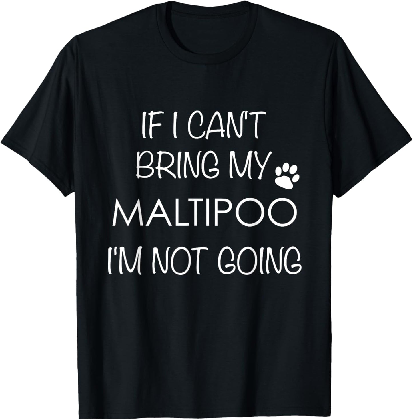 Maltipoo Dog Gifts Maltipoo Mom Shirt Maltipoo Dad Men Women T-Shirt - T-Shirt | Black