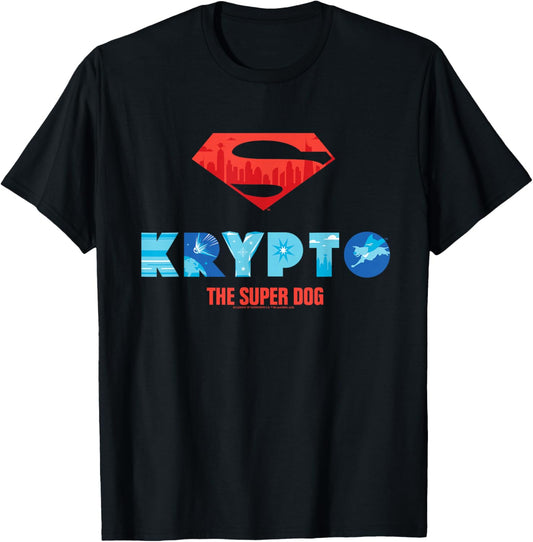 DC League of Super-Pets Krypto the Super Dog T-Shirt - T-Shirt | Black
