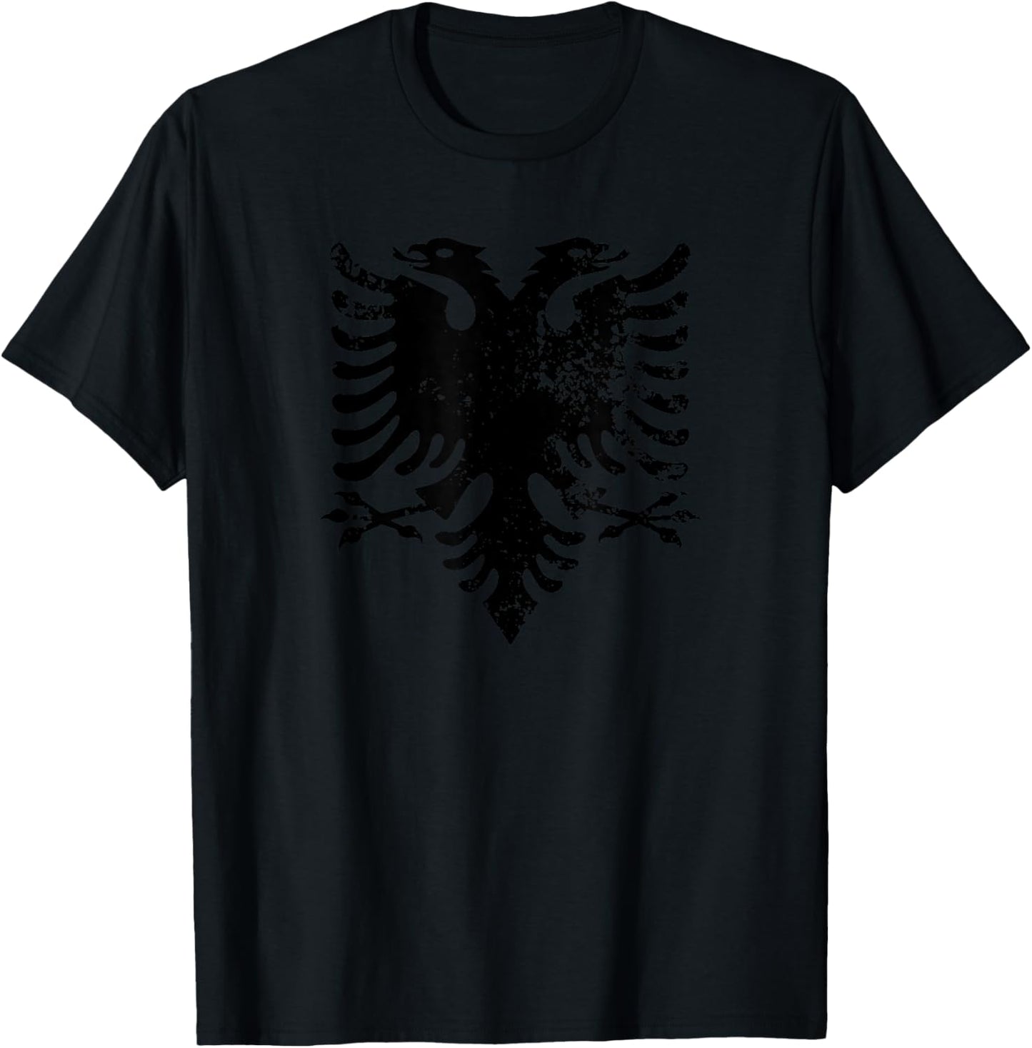 Albanian Shirt Eagle Albania Flag T-Shirt - T-Shirt | Black