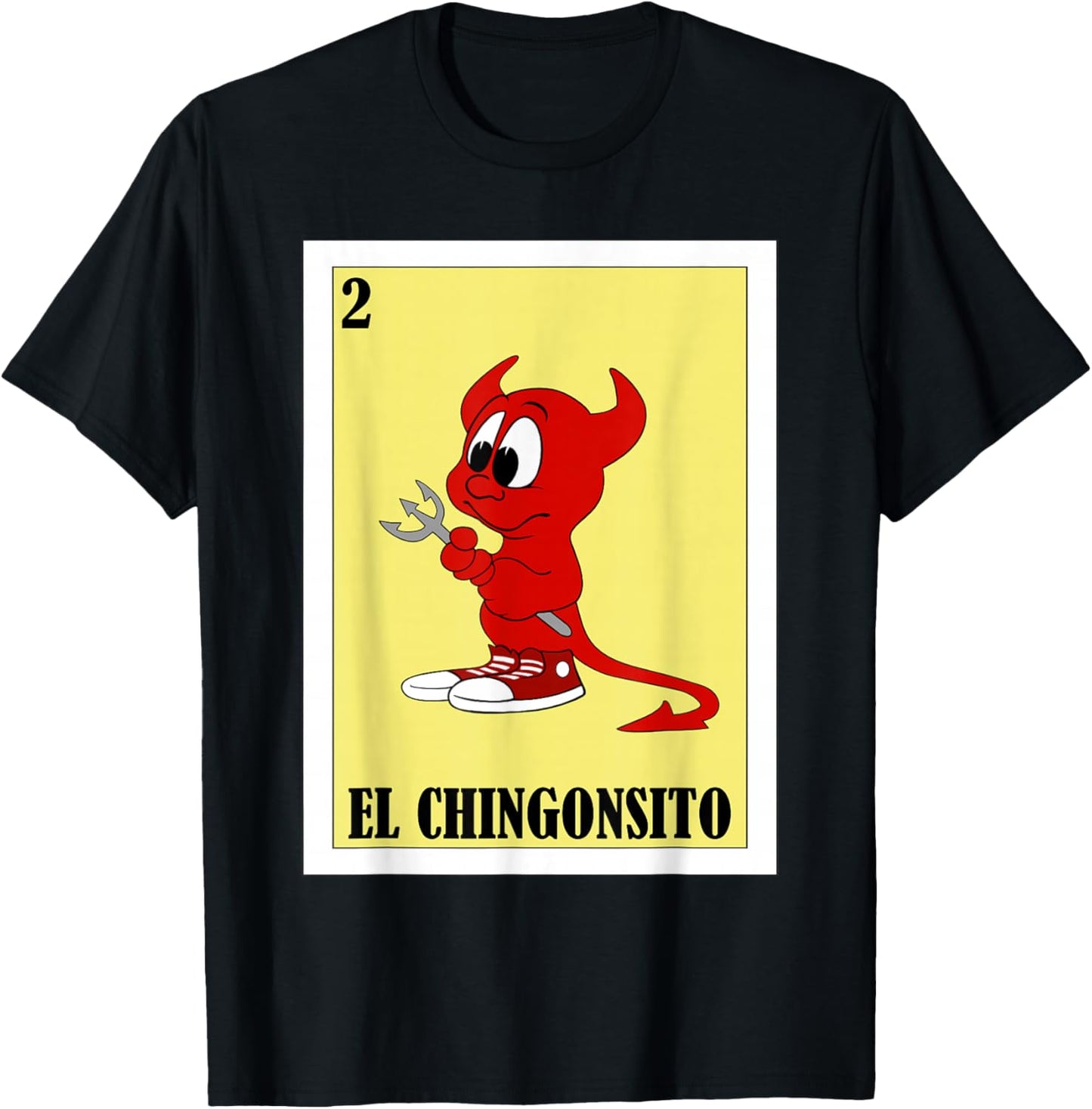 Funny Mexican Design for Kids - El Chingonsito Small T-Shirt - T-Shirt | Black