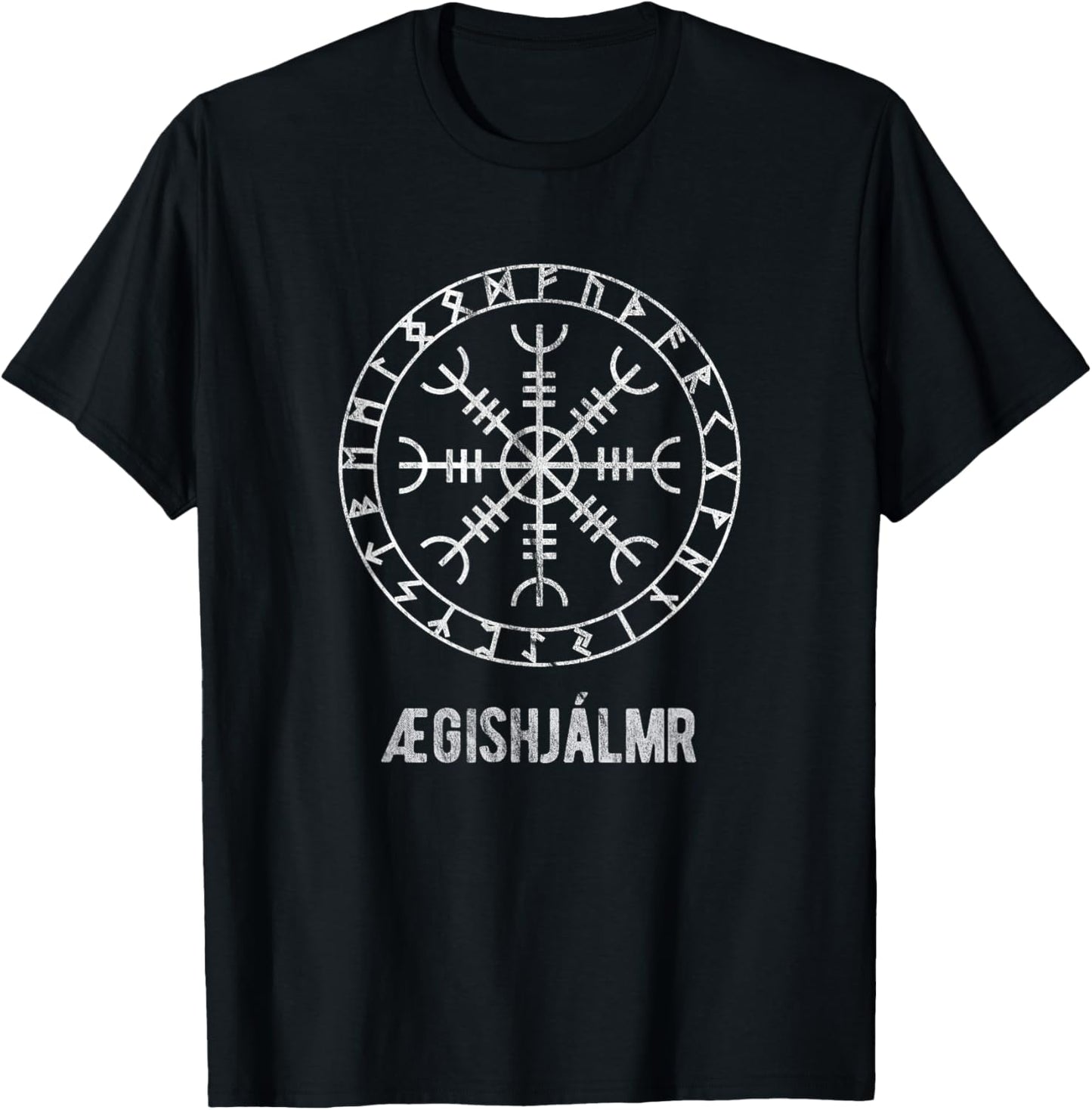 Vintage Iceland Shirt - Nordic Viking Battle Folklore T-Shirt - T-Shirt | Black