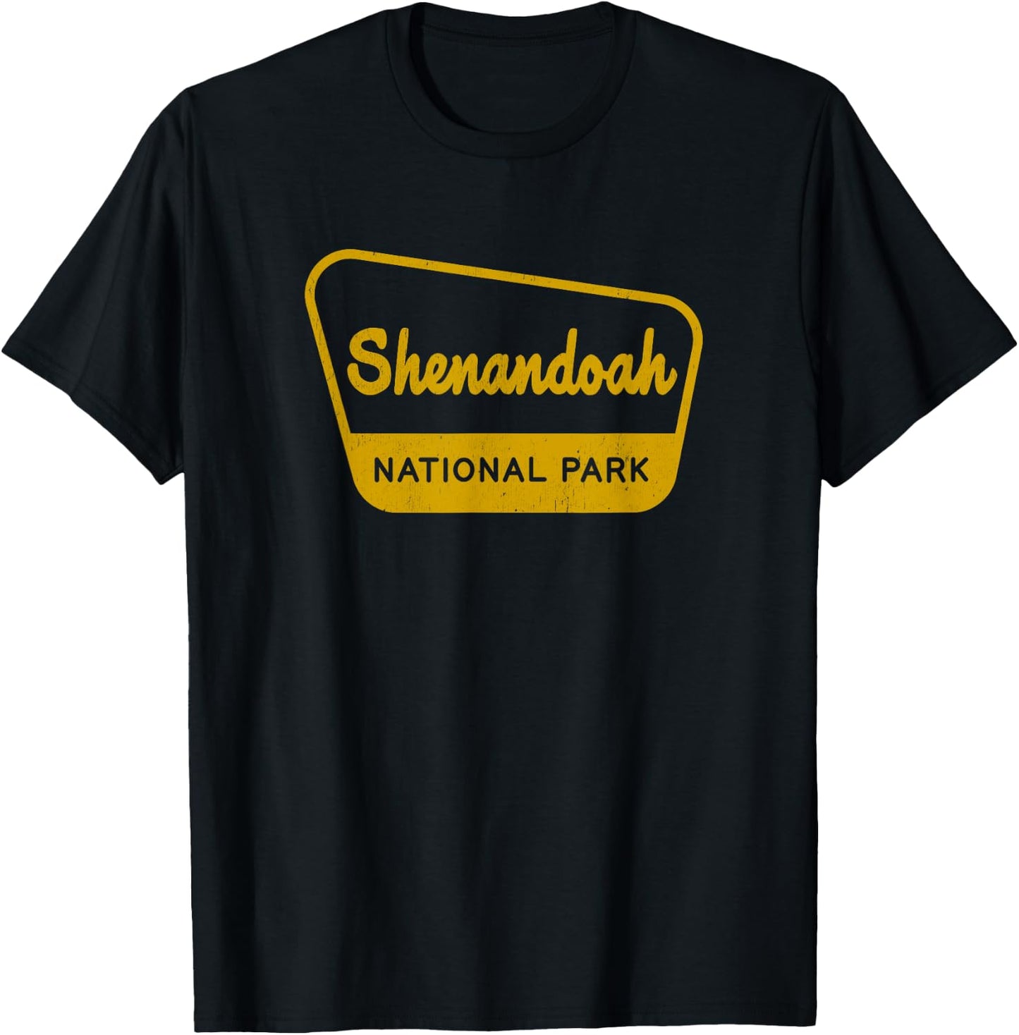 Shenandoah National Park Vintage Inspired Sign Graphic T-Shirt - T-Shirt | Black