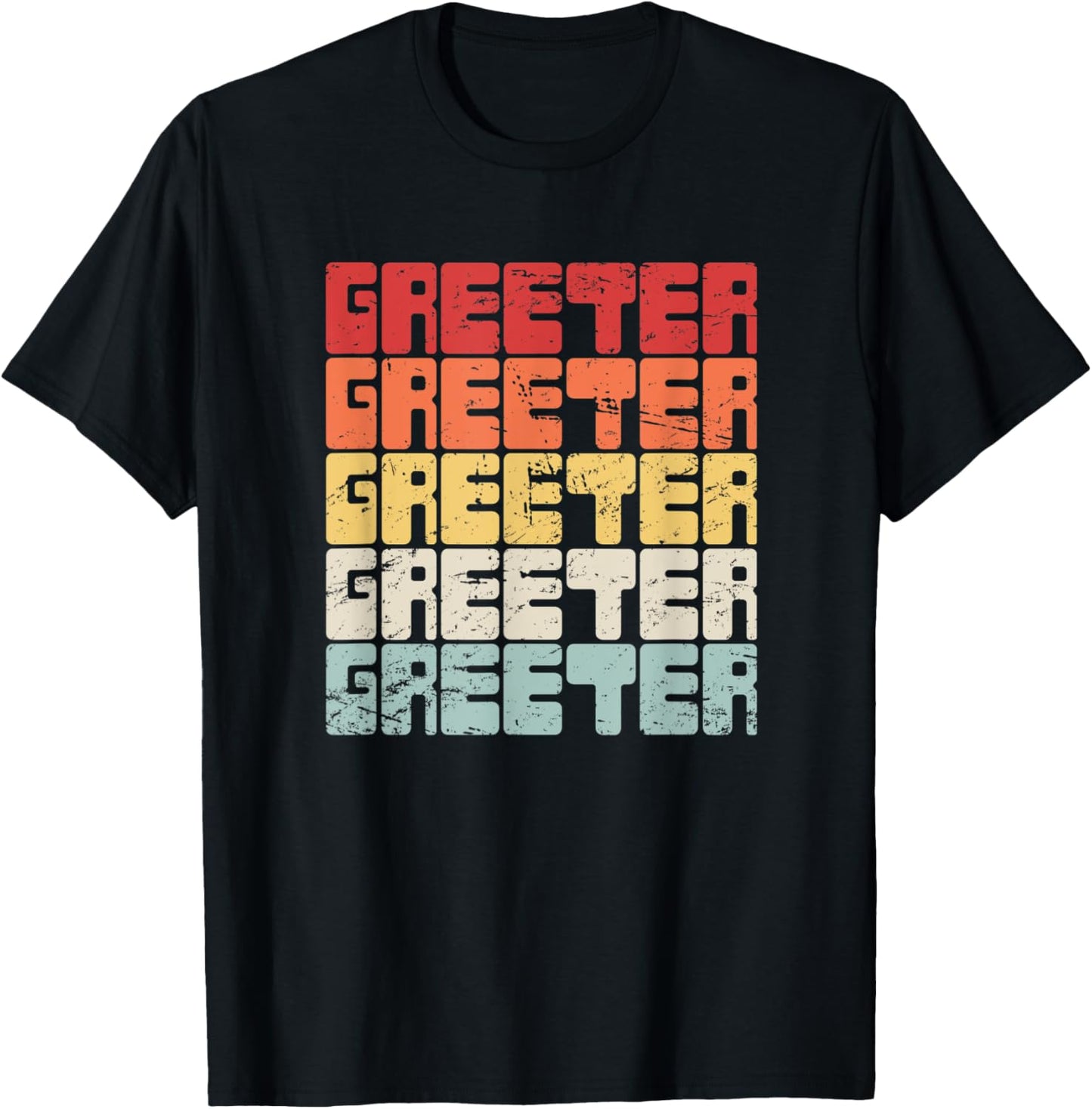 Church Greeter, Christian Church Greeter T-Shirt - T-Shirt | Black