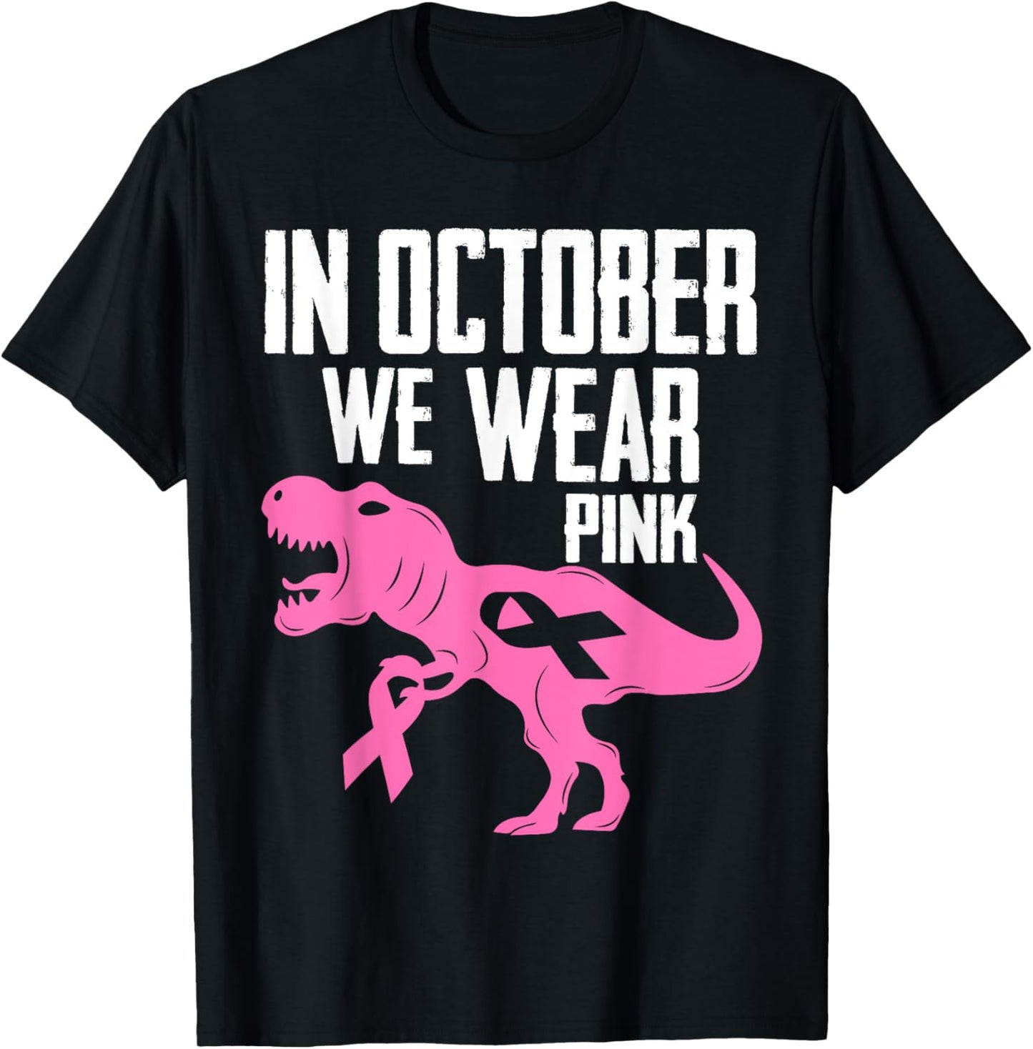 In October We Wear Pink Breast Cancer Awareness Boys Toddler T-Shirt - T-Shirt | Black