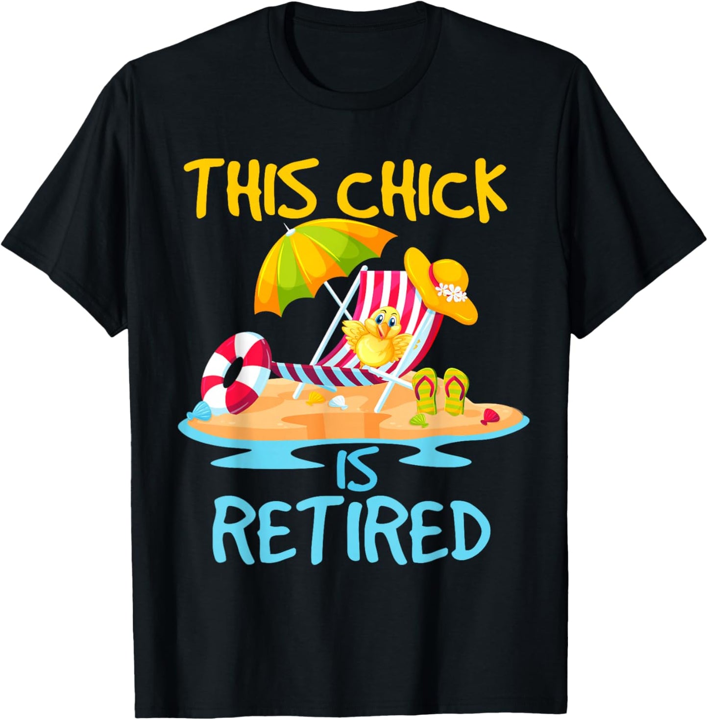 This Chick is retired Women Retirement T-Shirt - T-Shirt | Black
