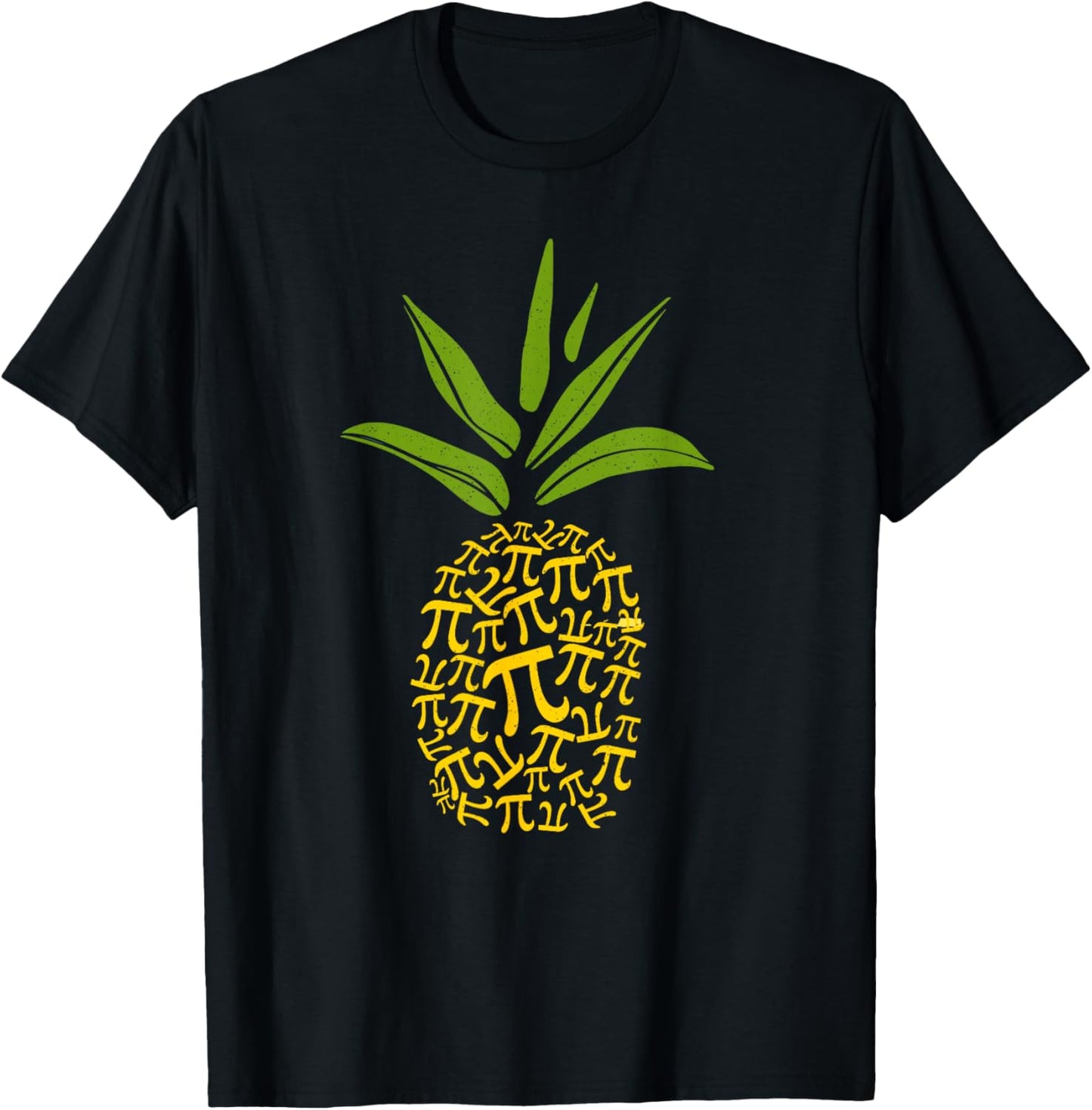 Happy Pie Day Cute Pi Pineapple 3.14 Funny STEM Math Teacher T-Shirt - T-Shirt | Black
