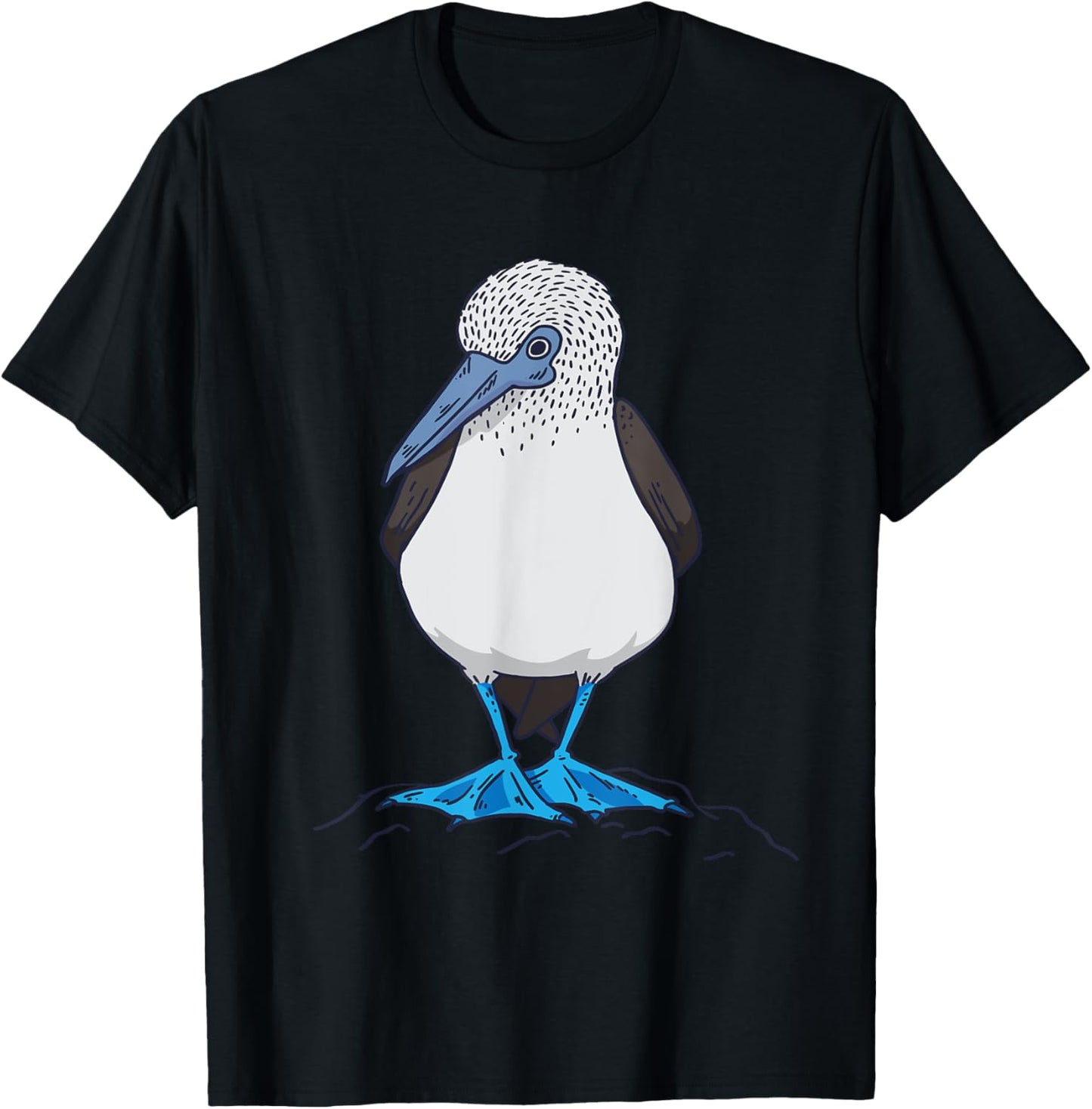 Blue-footed boobies sea bird boobies tropical sea bird T-Shirt - T-Shirt | Black
