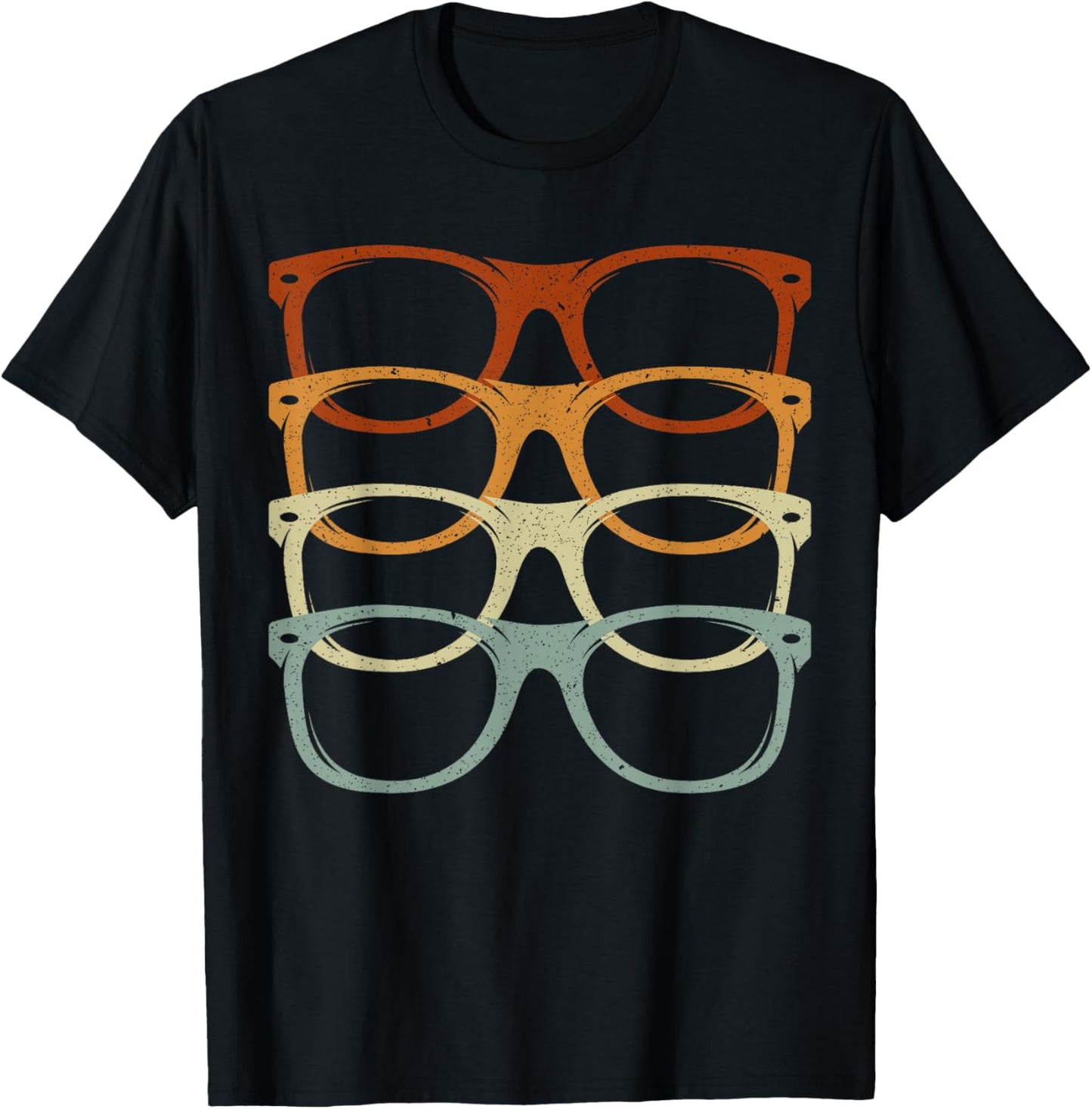 Retro Eyeglass Optician Eye Doctor Ophthalmology Optometrist T-Shirt - T-Shirt | Black
