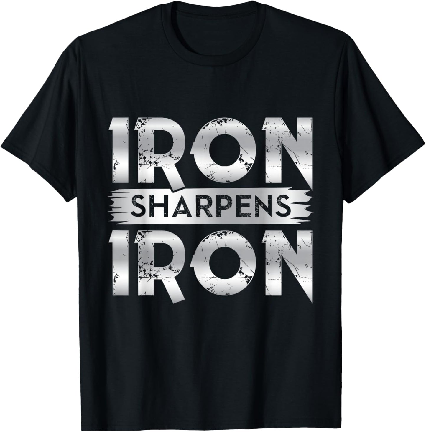 Iron Sharpens Iron Shirt Iron Sharpens Iron Apparel God T-Shirt - T-Shirt | Black