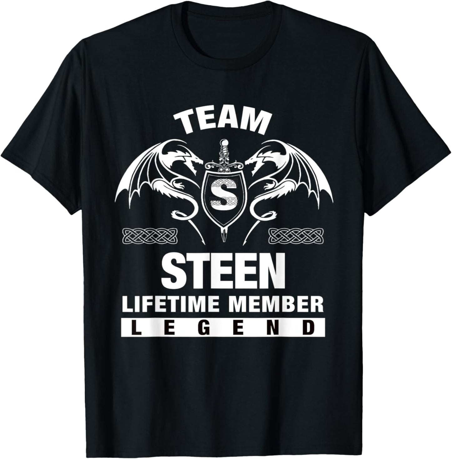Team STEEN Lifetime Member Gifts T-Shirt - T-Shirt | Black
