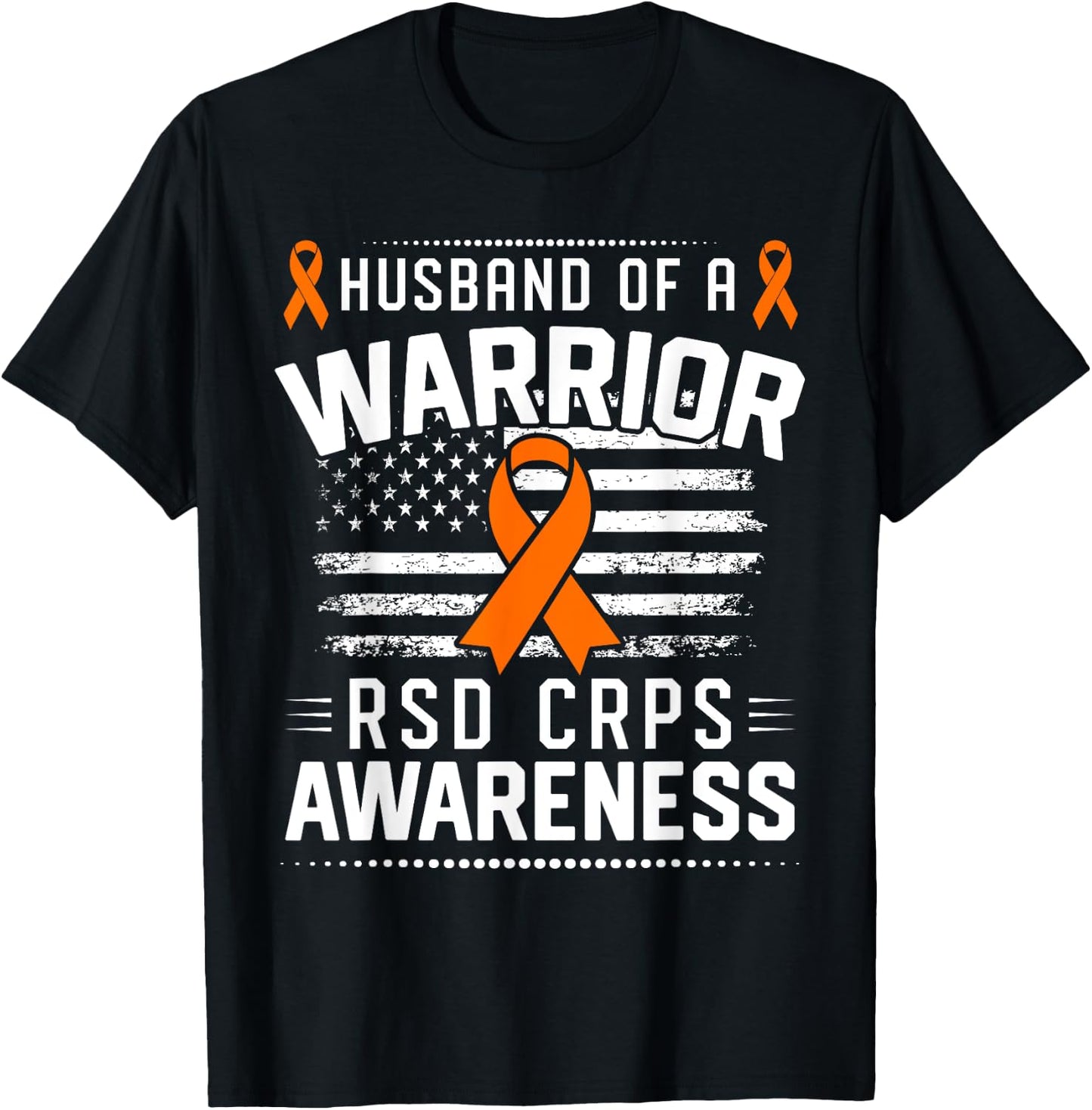 Husband Of A RSD CRPS Warrior RSD CRPS Awareness T-Shirt - T-Shirt | Black