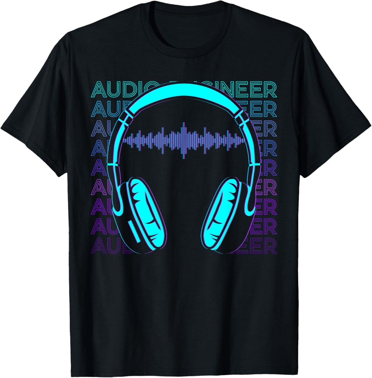 Audio Engineer Sound Engineer Retro Audio Engineer T-Shirt - T-Shirt | Black