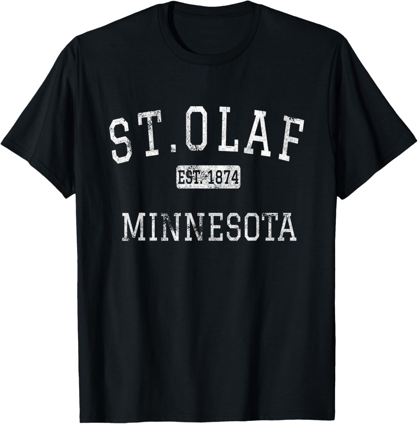 St.Olaf Minnesota MN Vintage T-Shirt - T-Shirt | Black