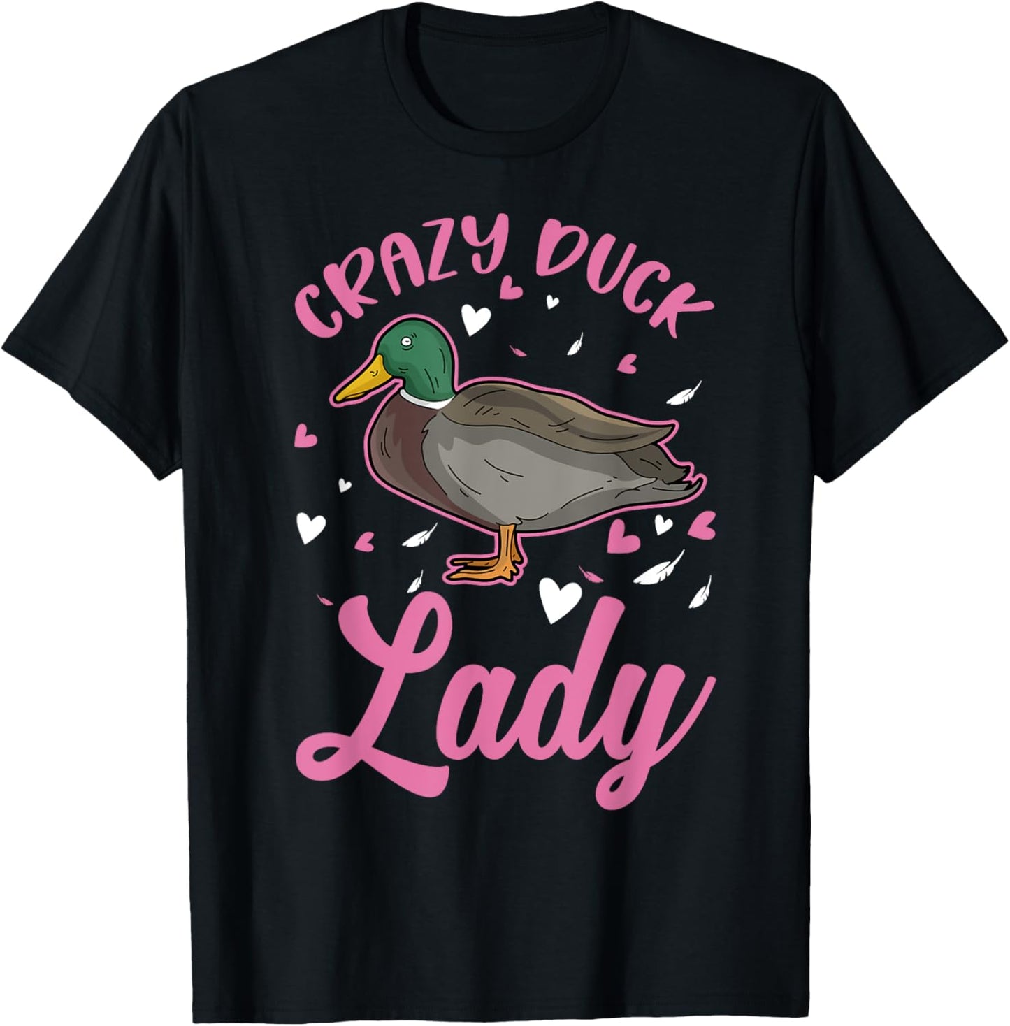 Crazy Duck lady T-Shirt - T-Shirt | Black