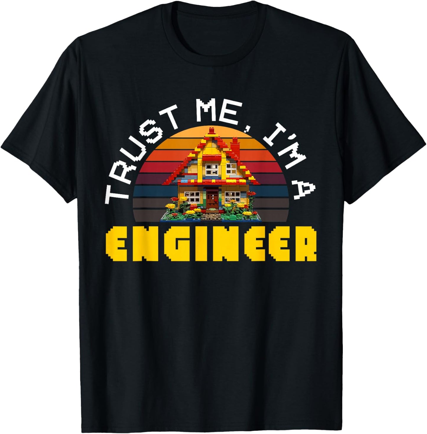 Master Builder Bricks Blocks Play Toys T-Shirt - T-Shirt | Black
