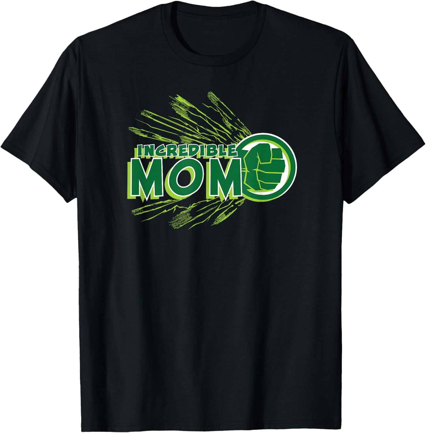 Marvel Hulk Incredible Mom Family Trip Vacation Mother's Day T-Shirt - T-Shirt | Black
