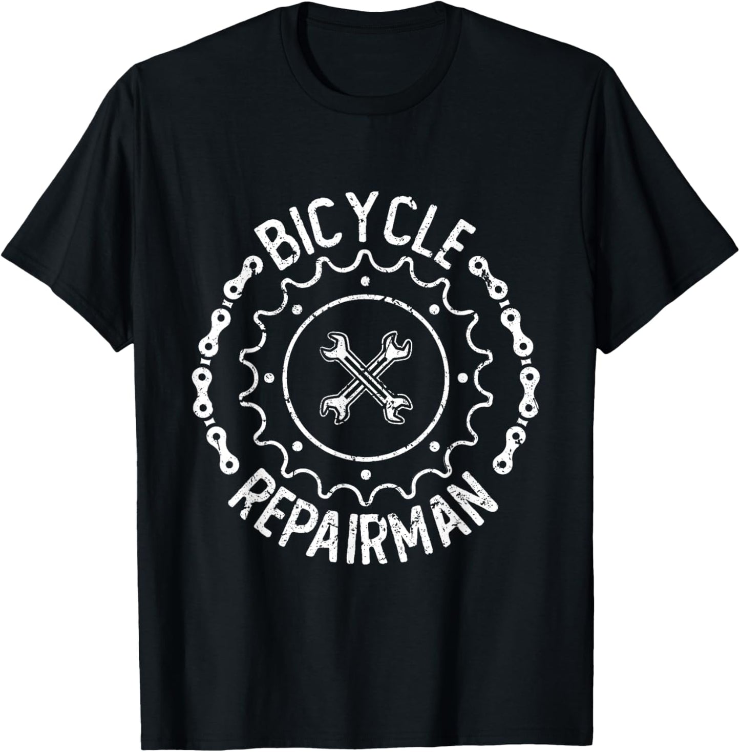 Funny Bicycle Mechanic Repairman Bike Shop Cycling T-Shirt - T-Shirt | Black