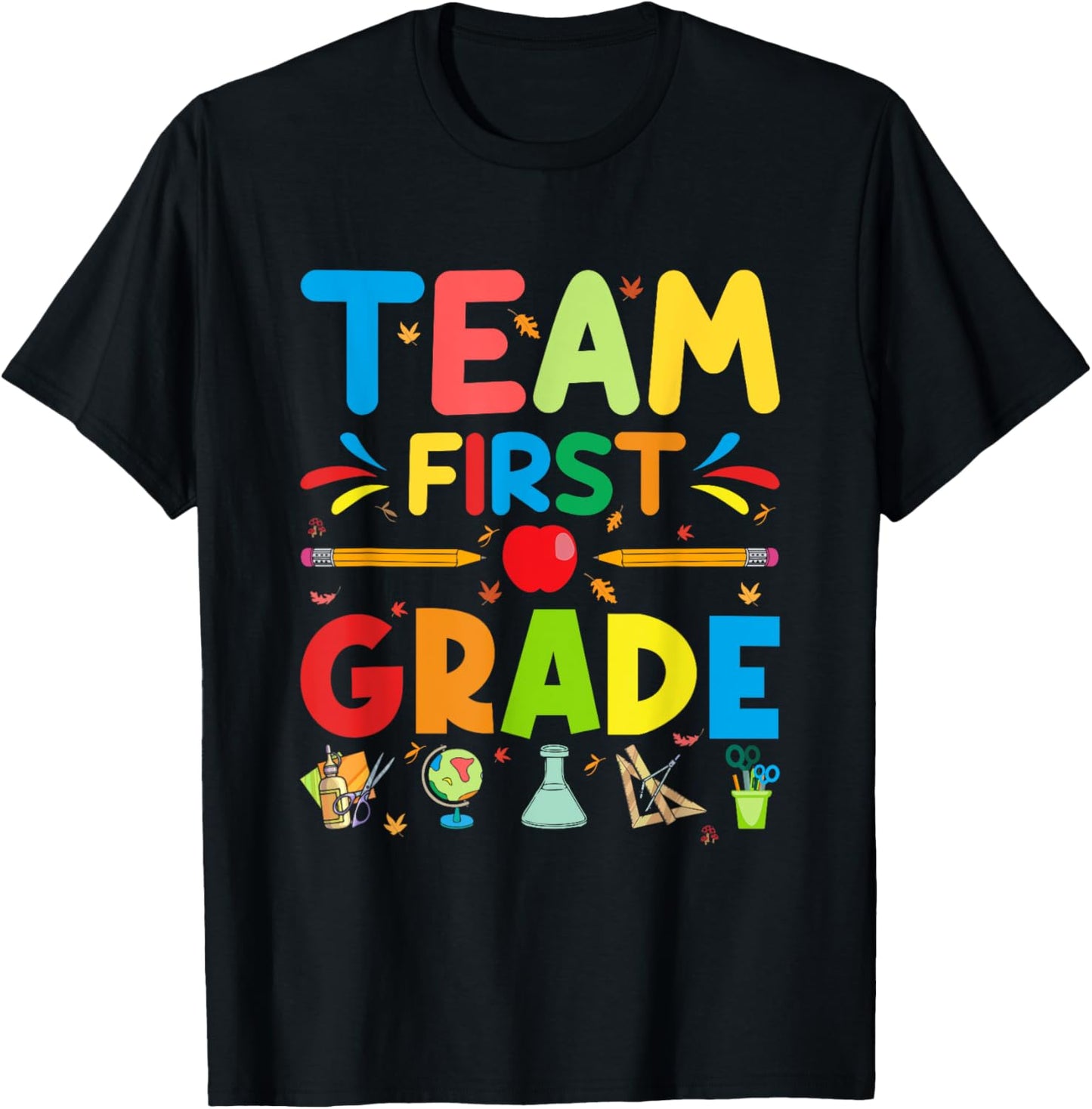 Team First Grade - 1st Grade Teacher Student Kids T-Shirt - T-Shirt | Black
