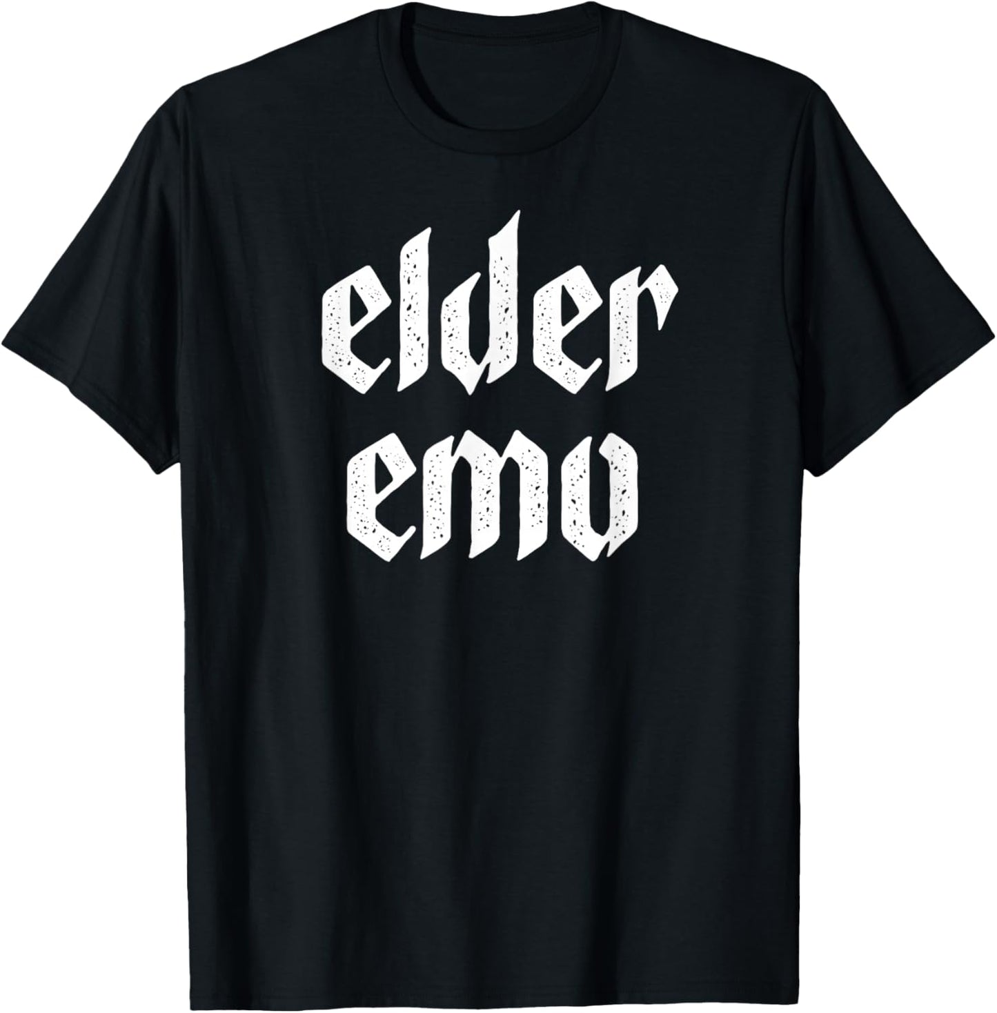 Elder Emo. For Old Fans Of Emo Music. Alternative Scene T-Shirt - T-Shirt | Black